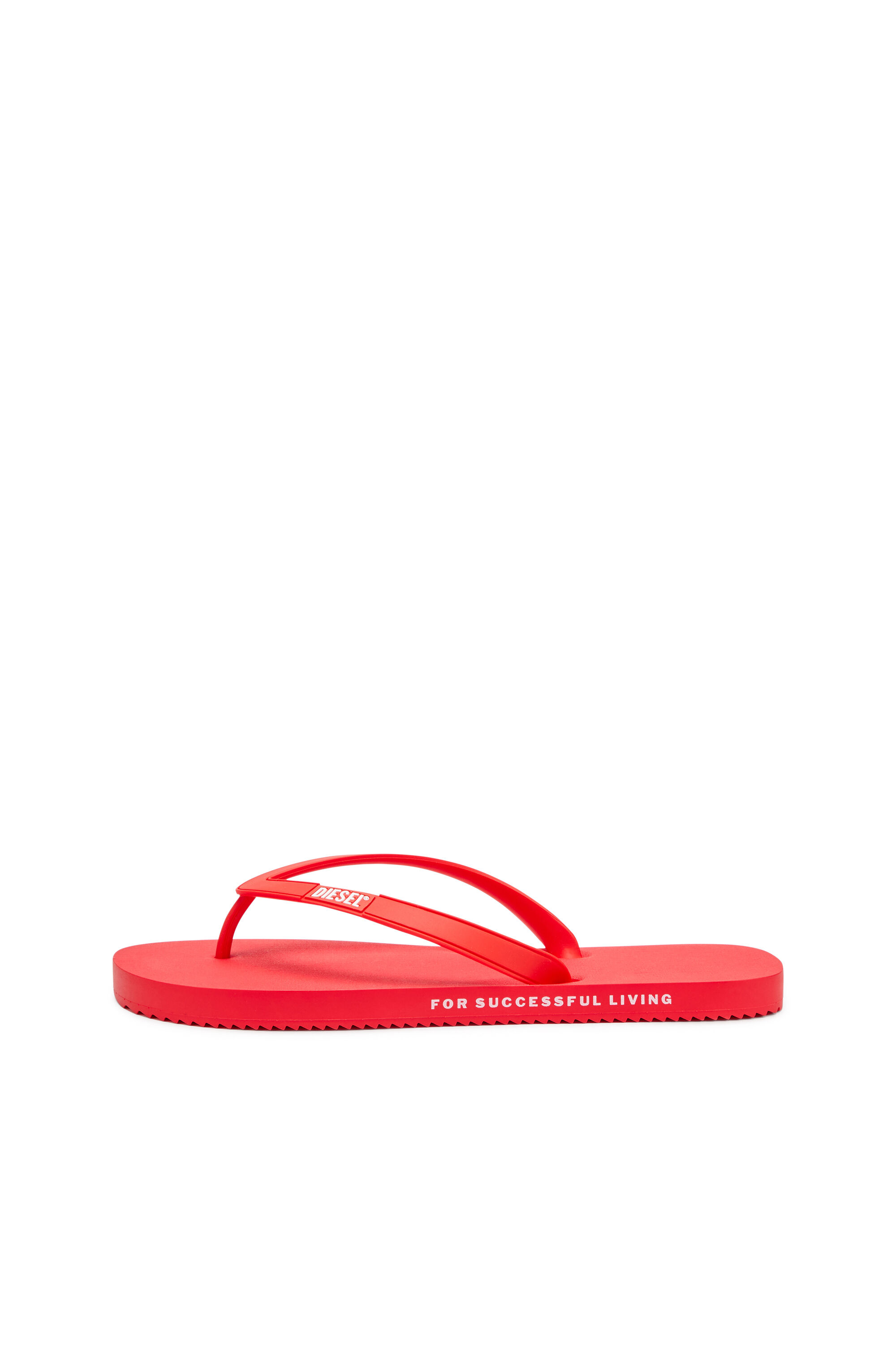 Diesel - SA-RIO, Sa-Rio-Infradito in gomma Uomo in Rosso - 7