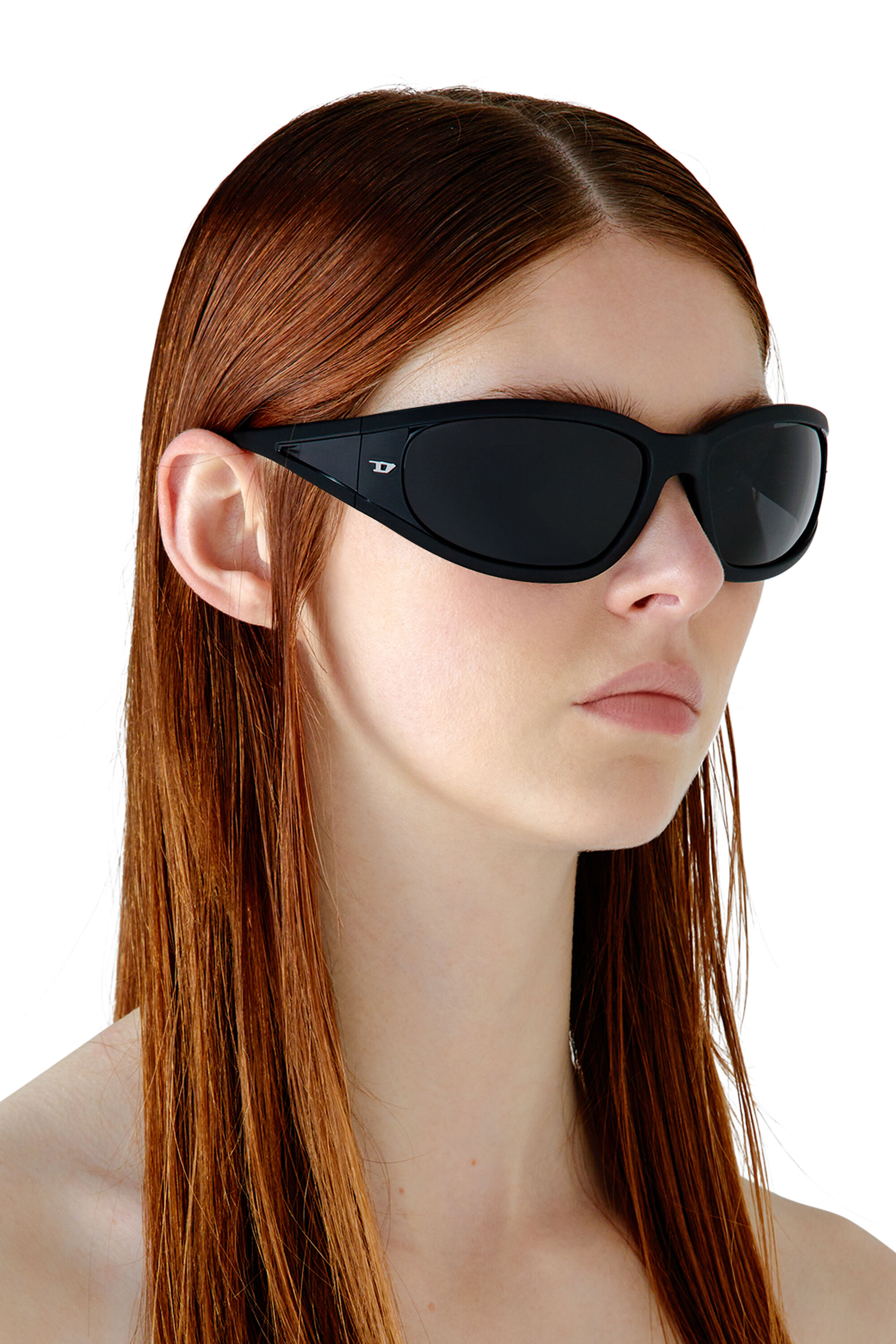 Diesel - 0DL3002, Unisex Sonnenbrille aus acetat mit rechteckigen gläsern in Schwarz - 6