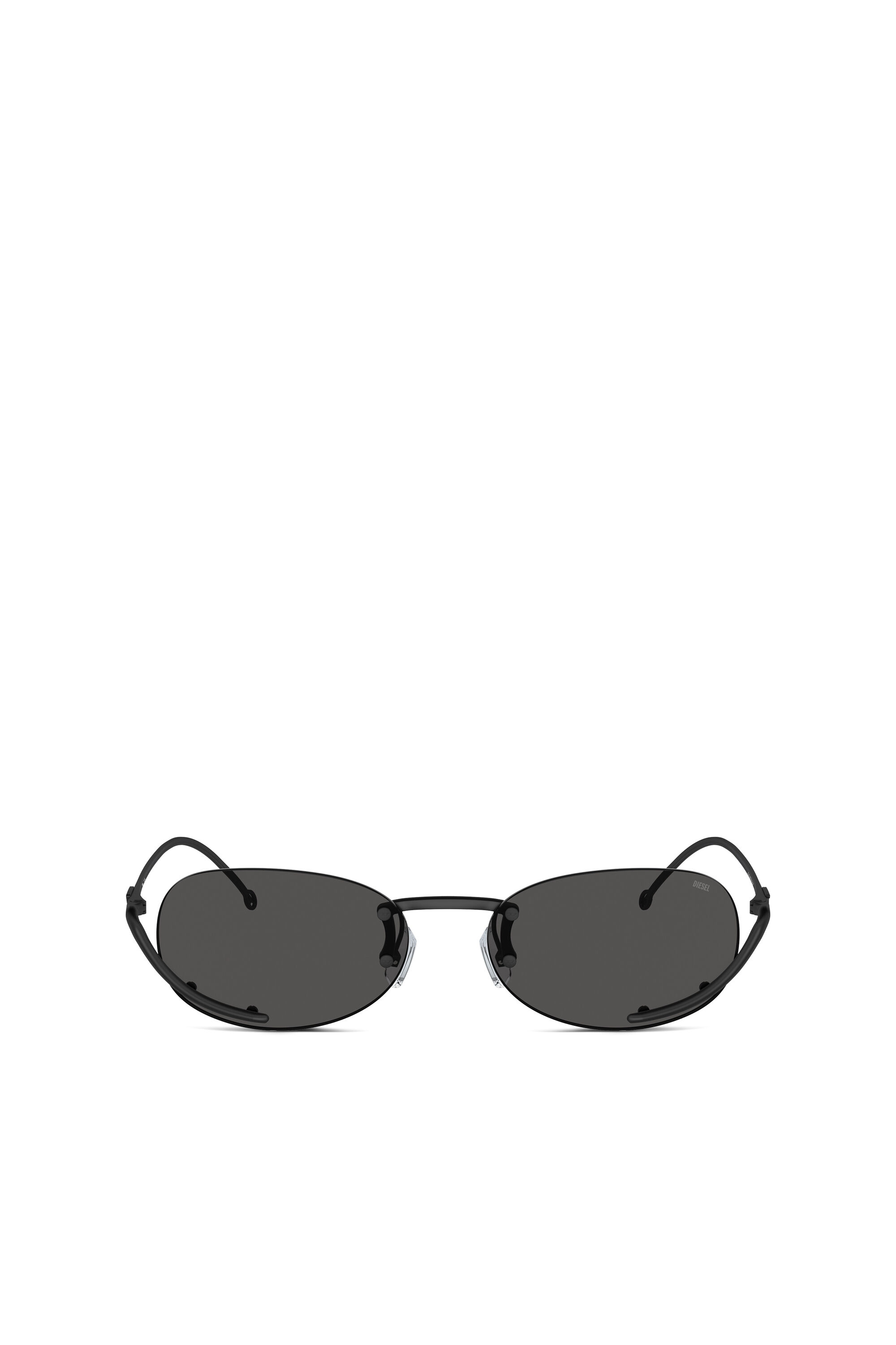 Diesel - 0DL1004, Lunettes de soleil ovales Mixte in Noir - 1