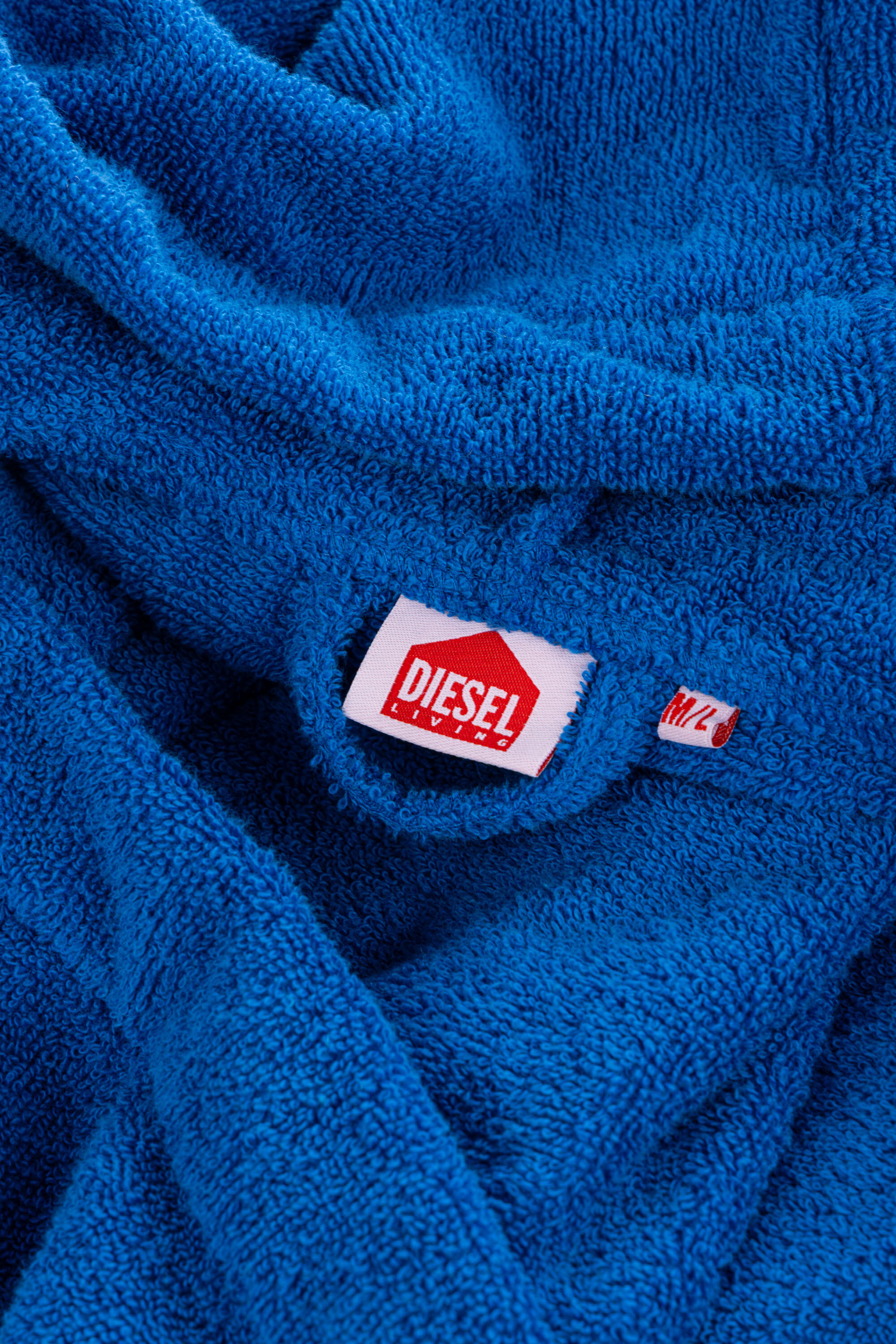 Diesel - 1015112 LOGO-COTTON BATHROBE SIZE M/L BL, Peignoir en Éponge de Coton, taille M/L Mixte in Bleu - 3