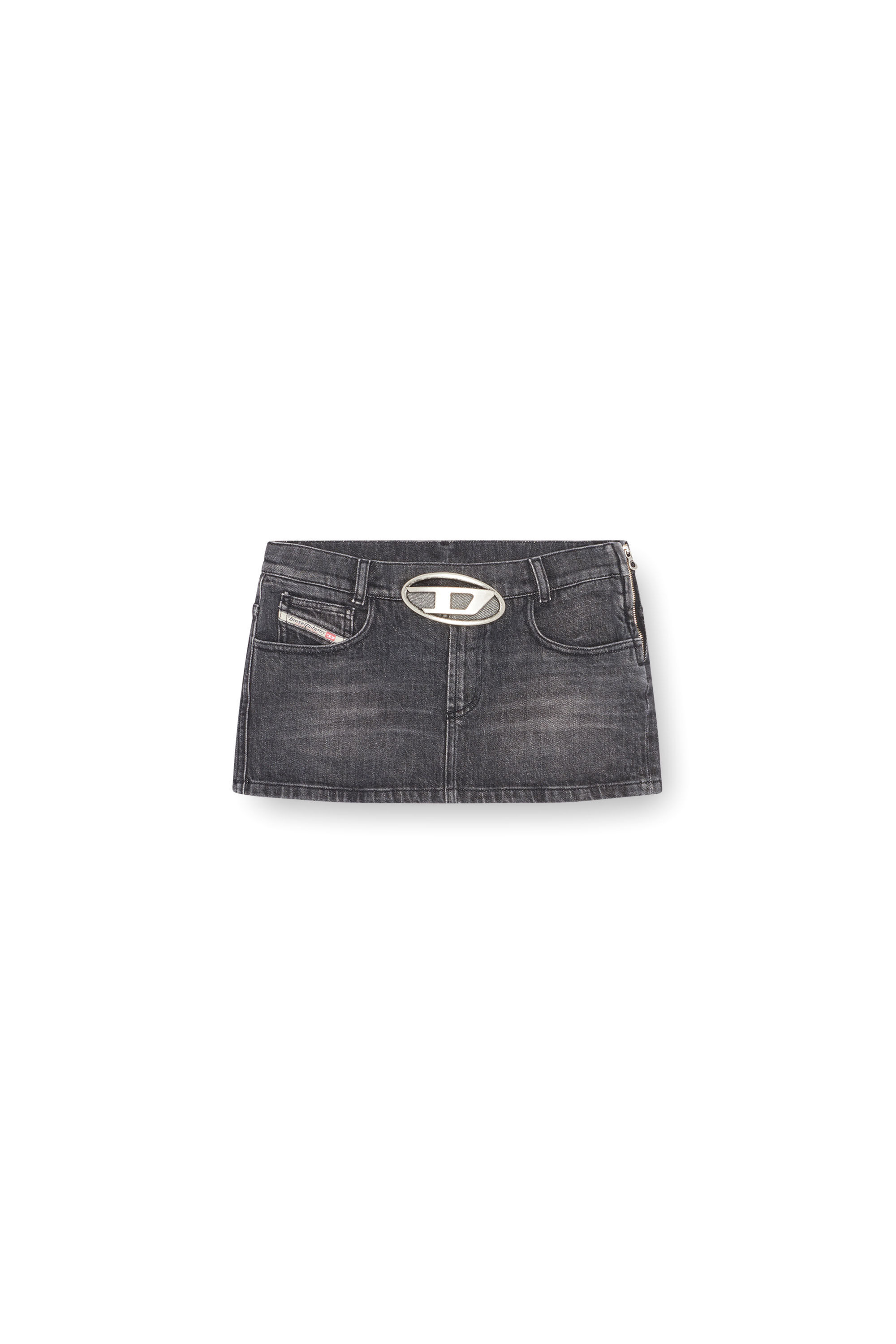 Diesel - DE-RON-S2, Minigonna in denim Donna in Nero - 2
