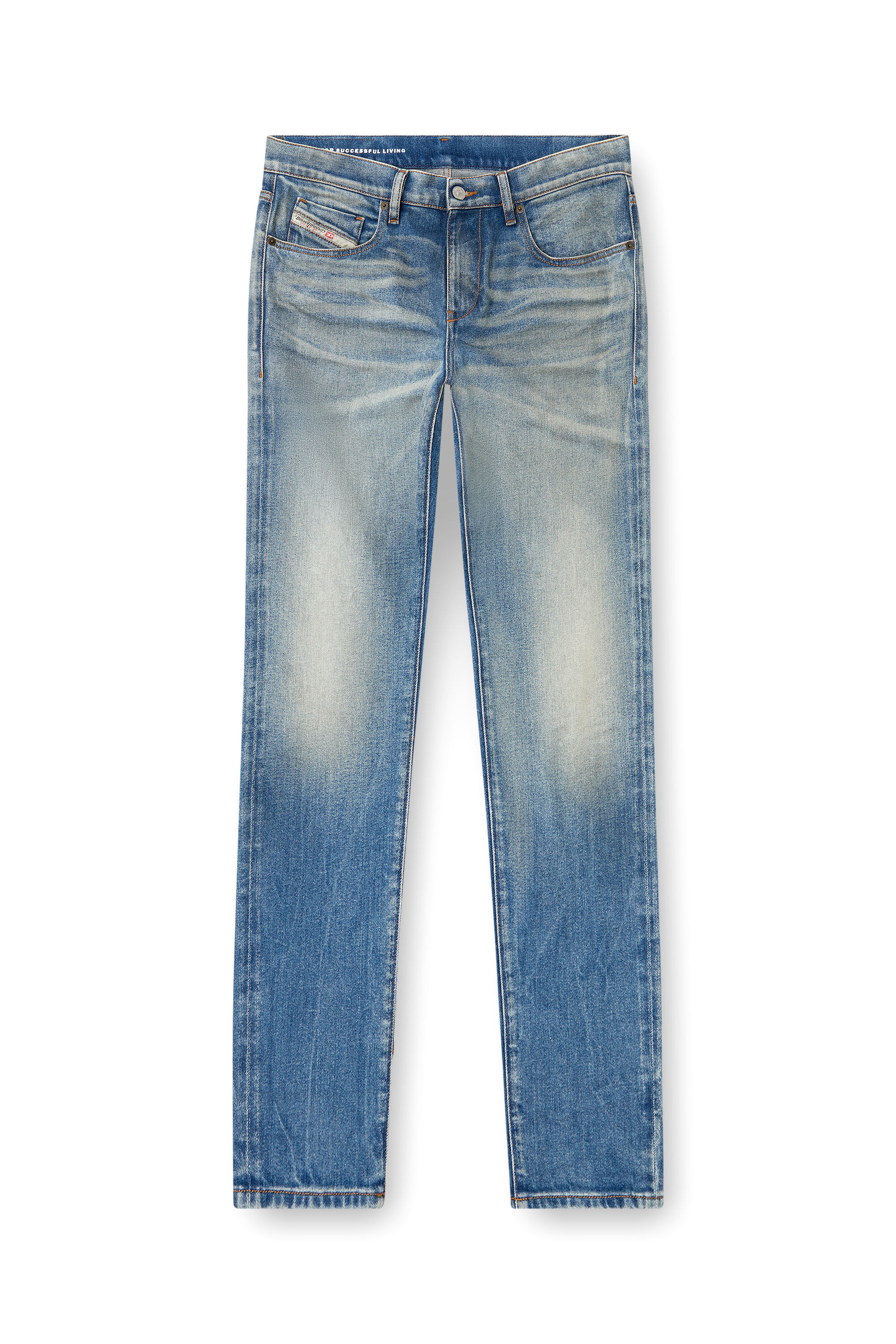 Diesel - Slim Jeans 2019 D-Strukt 09L30 Uomo, Blu medio - Image 2