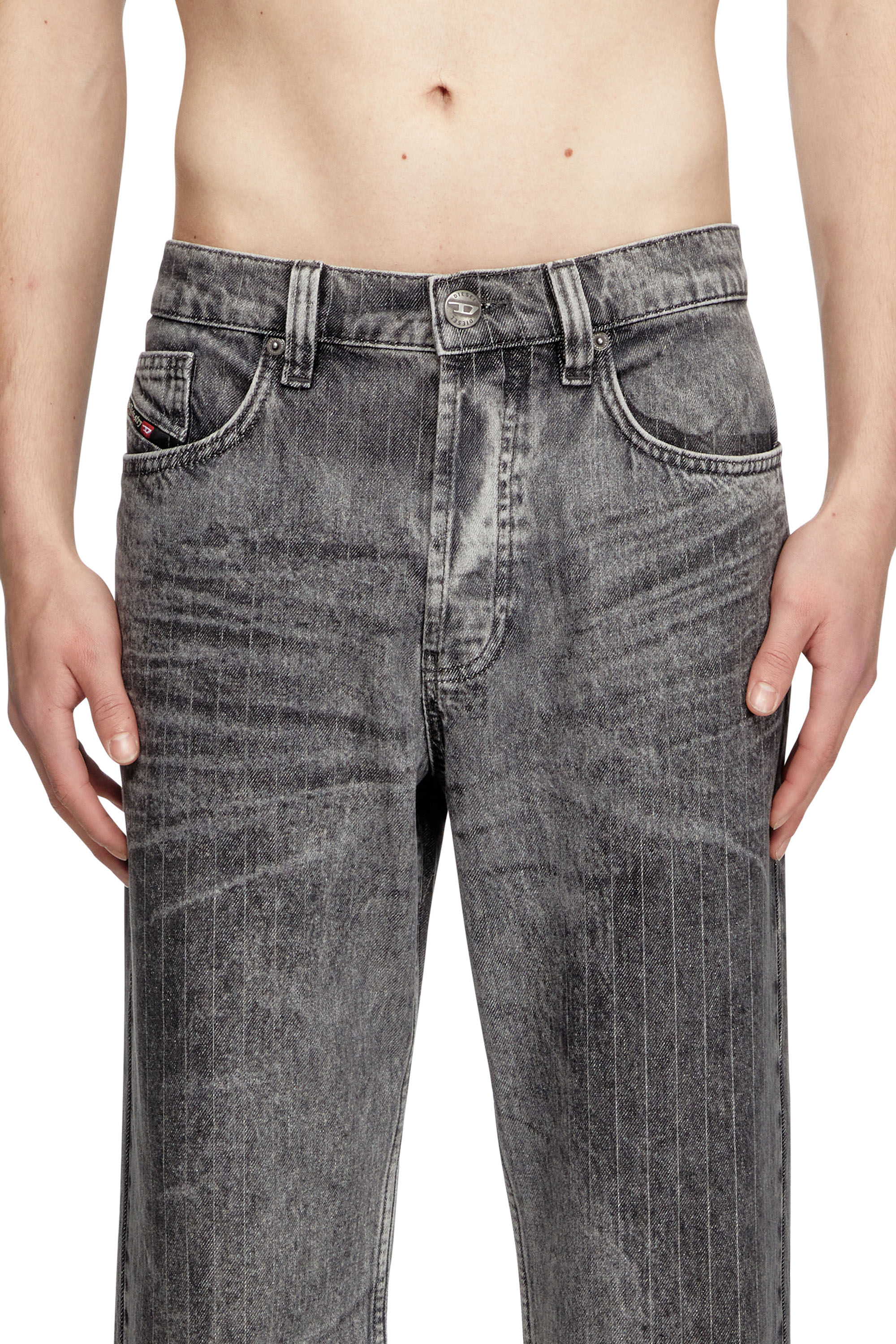 Diesel - Regular Jeans 2024 D-Macs 0ABCU Uomo, Grigio Chiaro - Image 5
