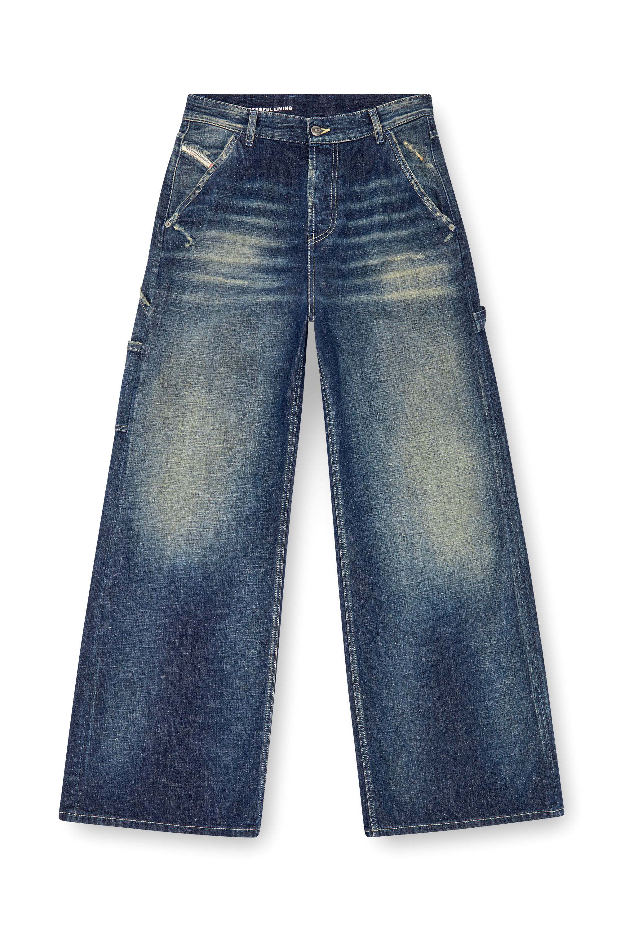 Diesel - Damen Relaxed Jeans 1996 D-Sire 09J91, Dunkelblau - 2