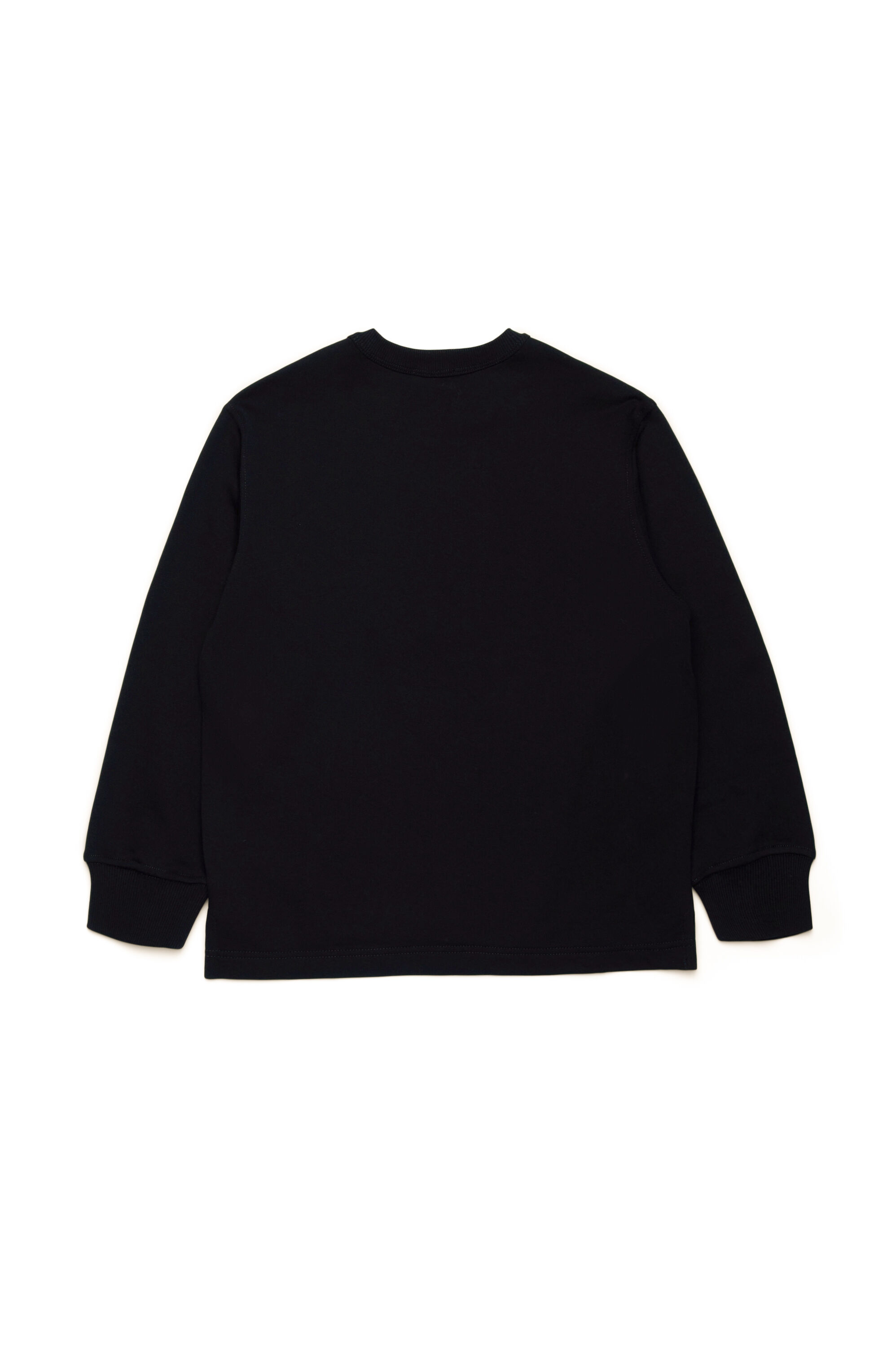 Diesel - SMACSISOD OVER, Herren Sweatshirt mit Oval D-Logo aus Metall in Schwarz - 2