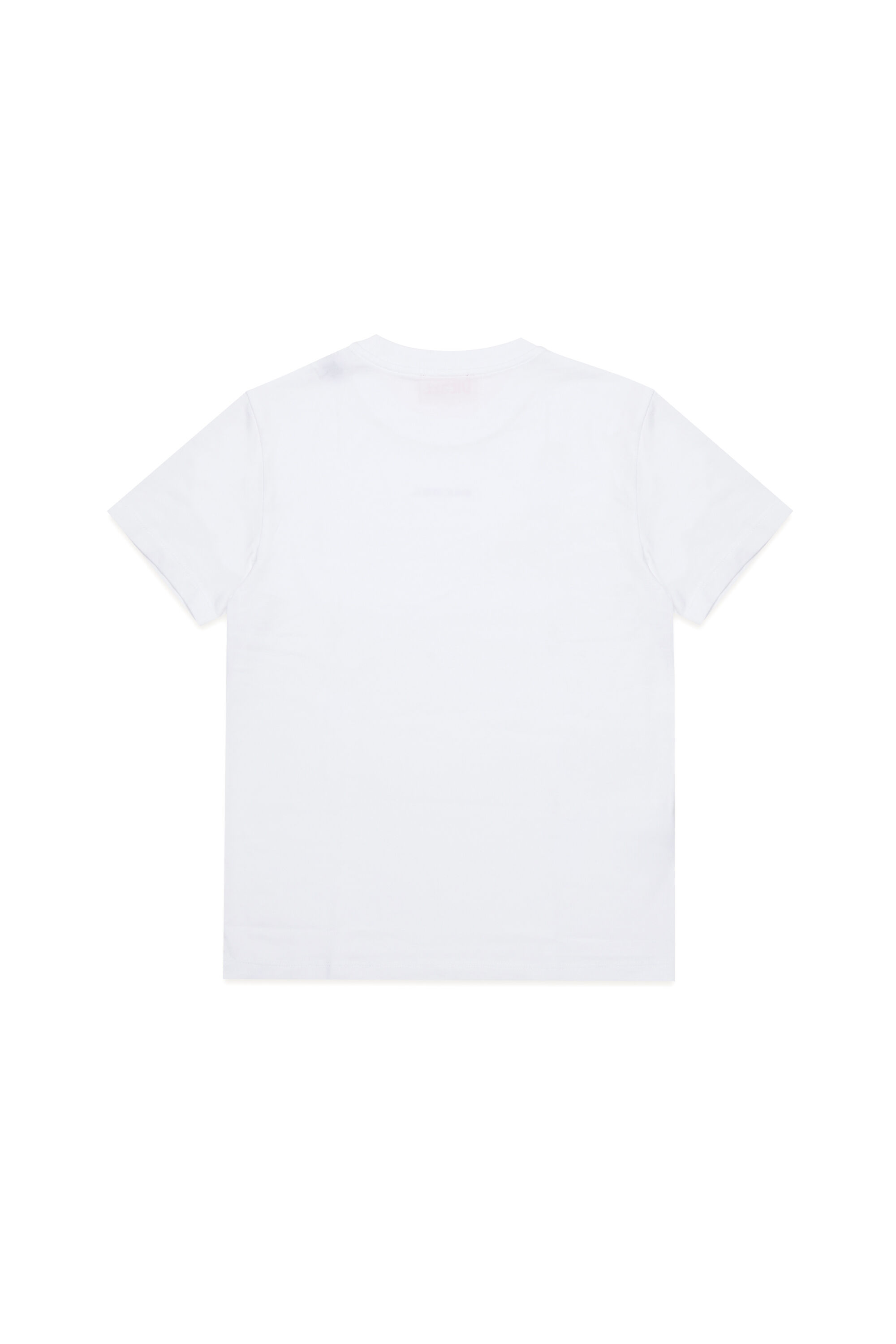 Diesel - UTATOR, Herren T-Shirt aus Stretch-Baumwolle mit Schriftzug in Weiß - 2