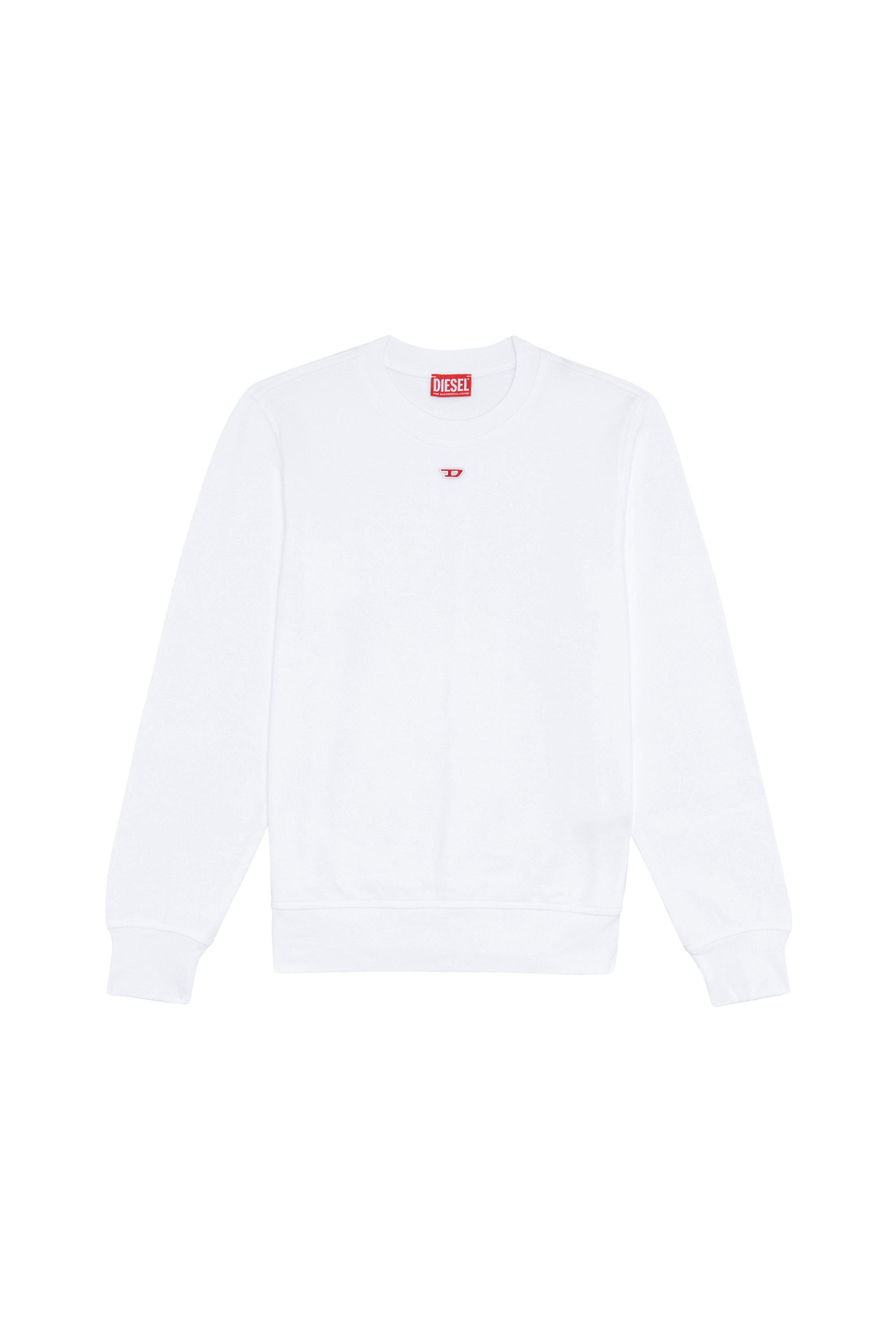 Diesel - S-GINN-D, Damen Sweatshirt mit D-Logo in Weiß - 2
