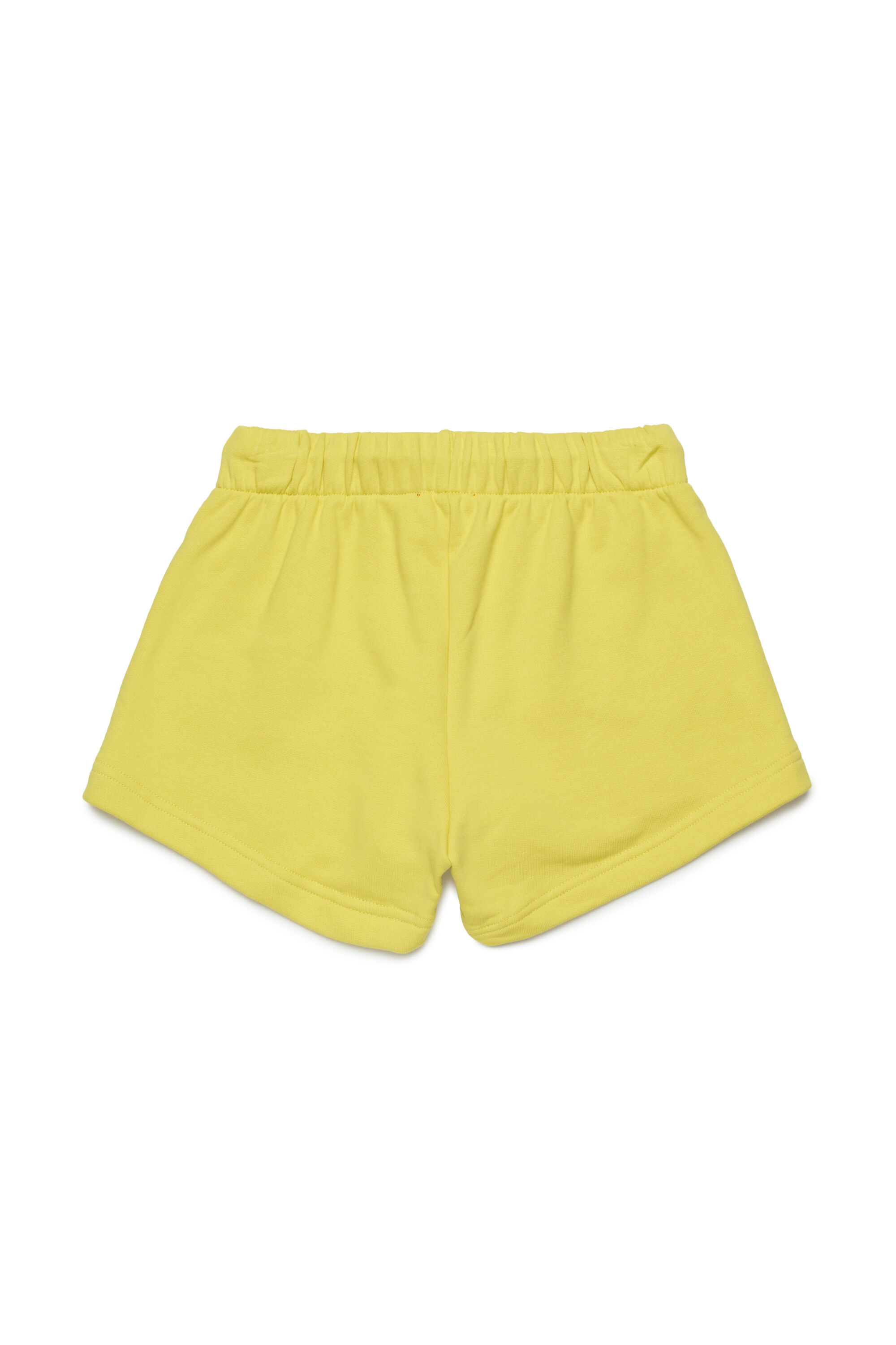 Diesel - PAGL, Shorts sportivi con logo Oval D cut-out Donna in Giallo - 2