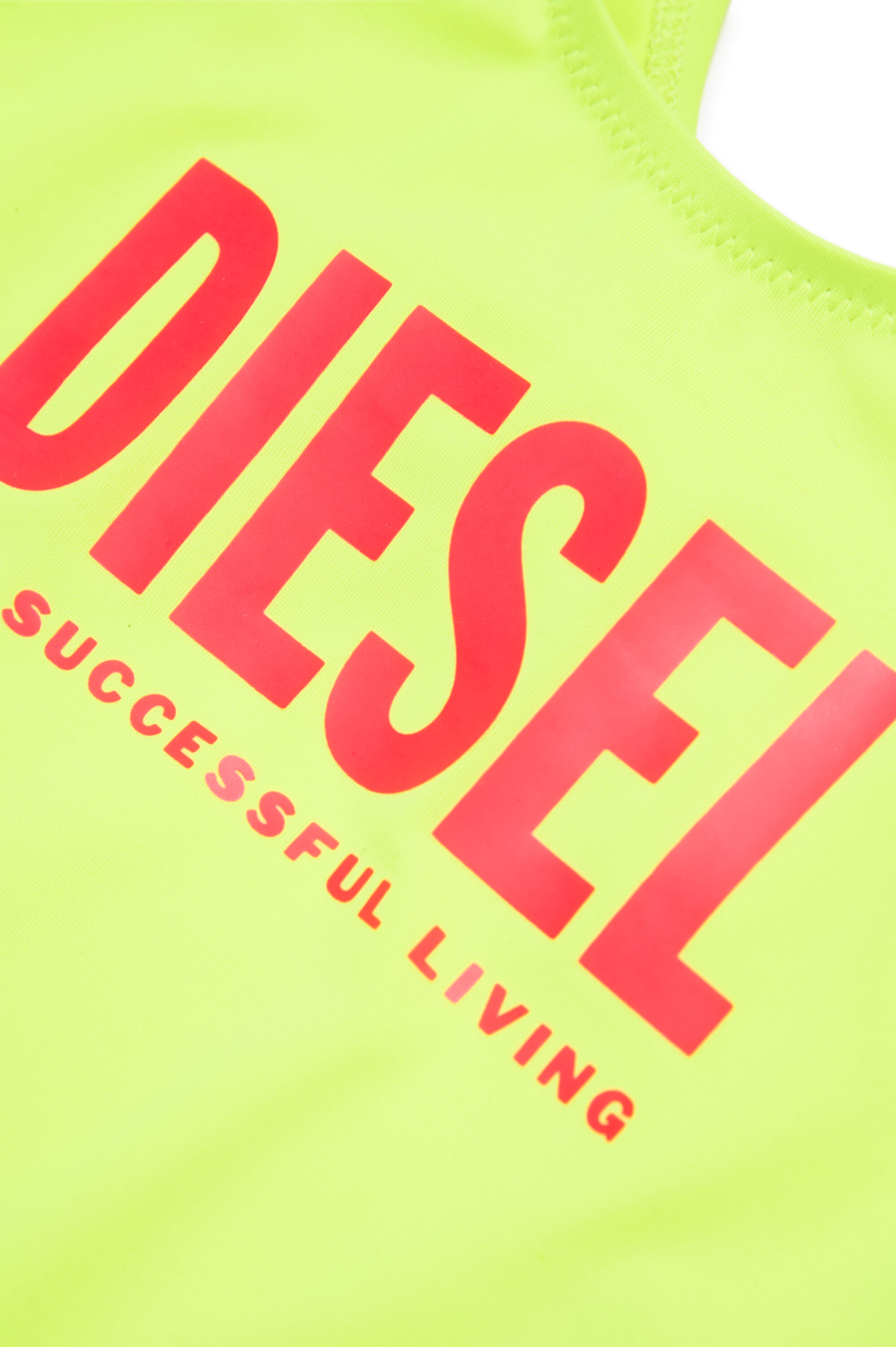 Diesel - MIATIS, Costume intero con schiena scoperta e logo stampato Donna in Giallo - 4