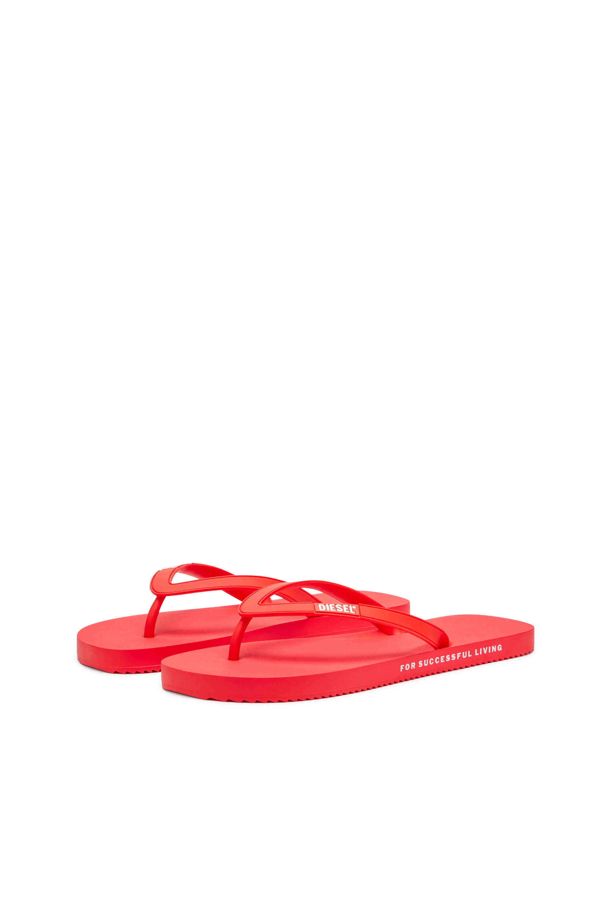 Diesel - SA-RIO, Sa-Rio-Infradito in gomma Uomo in Rosso - 8