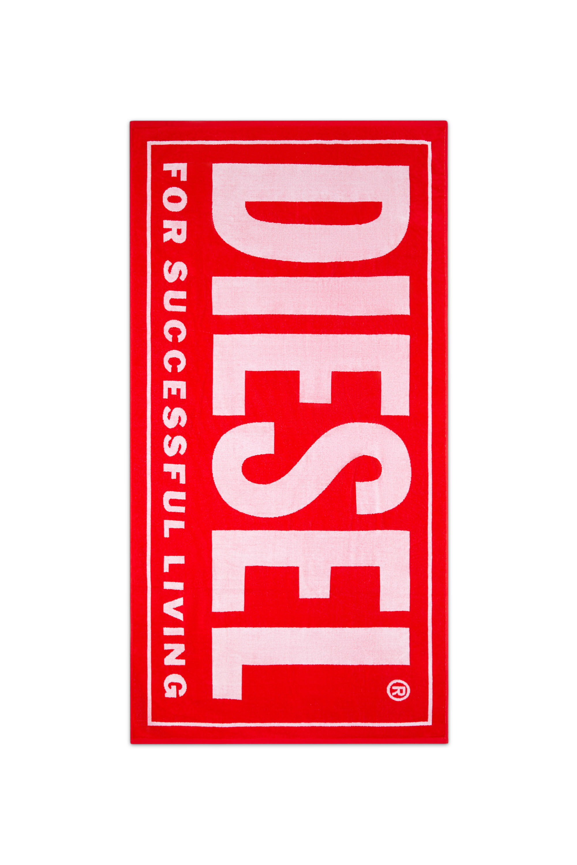 Diesel - BMT-HELLERI, Herren Strandtuch mit Successful-Logo in Rot - 1