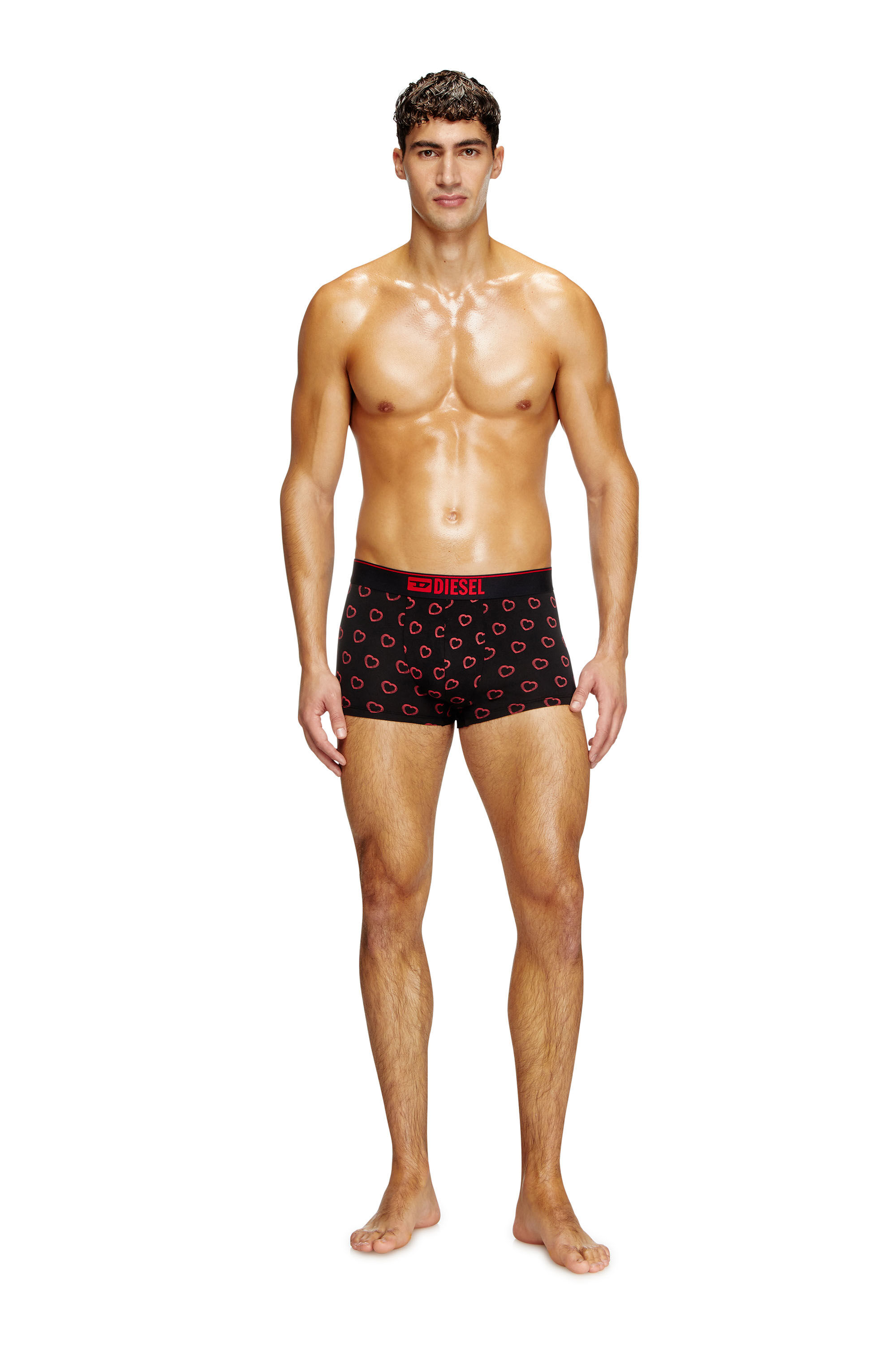 Diesel - DAMIEN-GFT-3PACK, Lot de trois boxers avec motif cœur Homme in Polychrome - 1