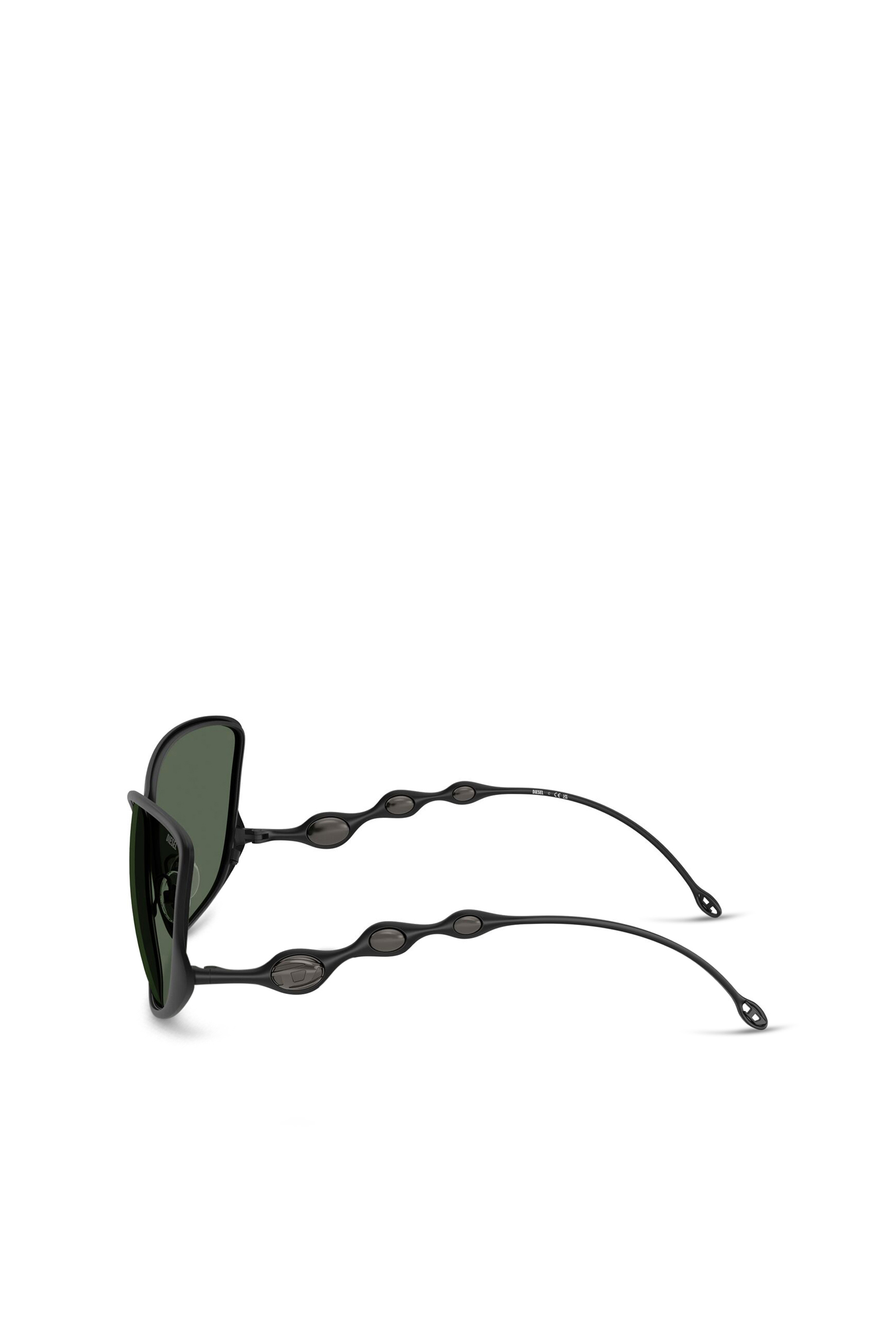 Diesel - 0DL1013, Occhiali da sole rettangolari Unisex in Verde - 3