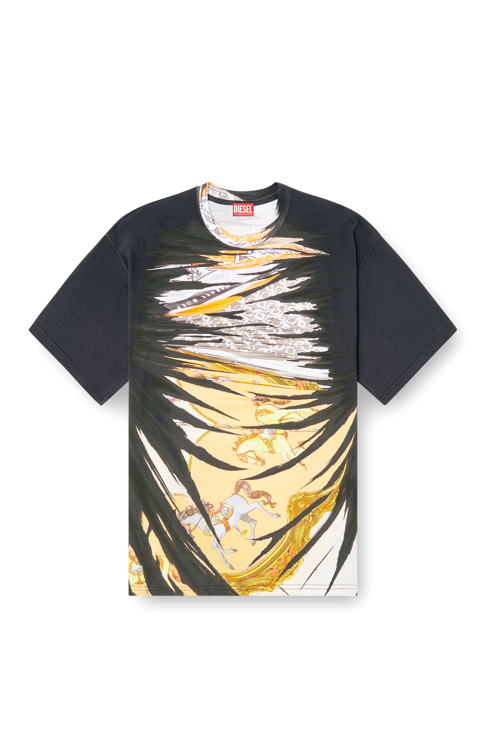 Diesel - T-BOXT-R25, T-shirt avec imprimé bandana royal Homme in Polychrome - 3