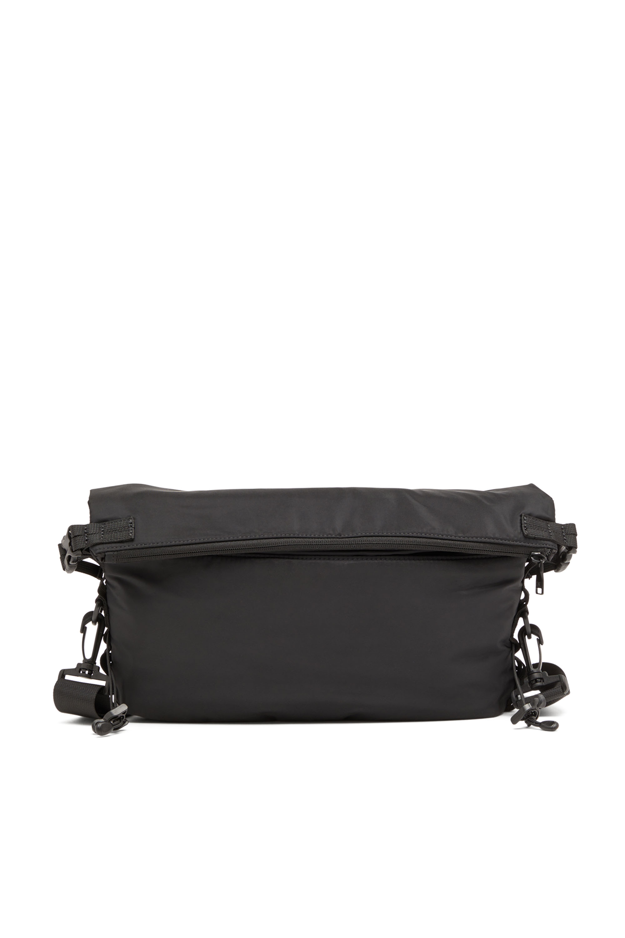 Diesel - DRAPE CROSSBODY, Herren Drape-Crossbody-Tasche aus Nylon mit Oval D-Print in Schwarz - 2