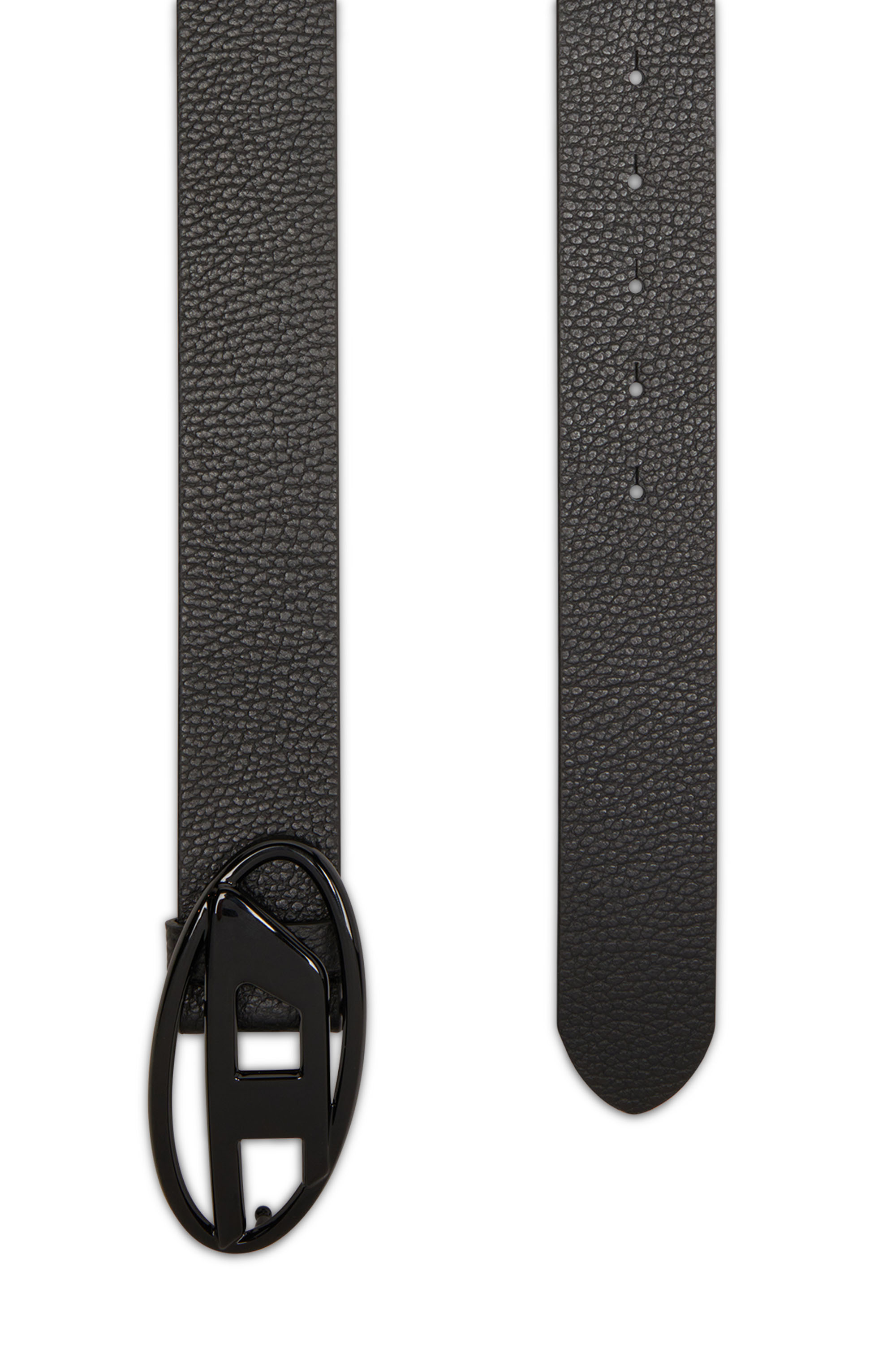 Diesel - B-1DR, Unisex Gürtel aus Leder mit matter Schnalle in Schwarz - 2