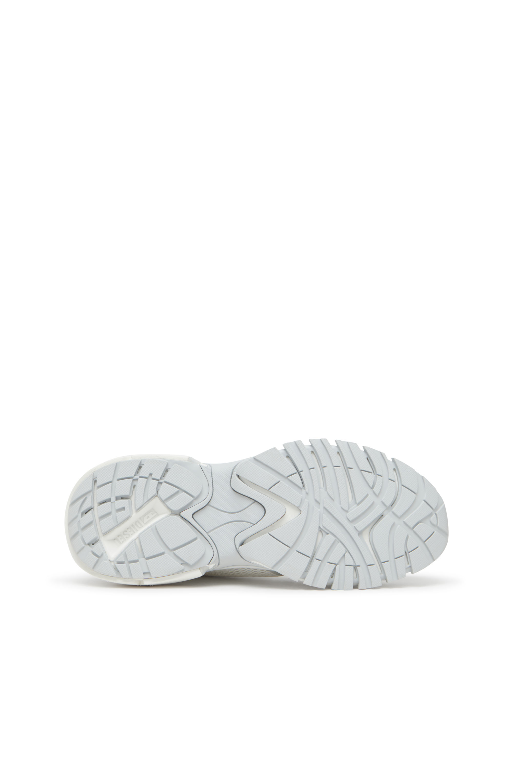 Diesel - S-PRO-V-DENSE LOW W, S-Pro-V-Dense-Sneakers en mesh métallisé avec logo Oval D Femme in Blanc - 4