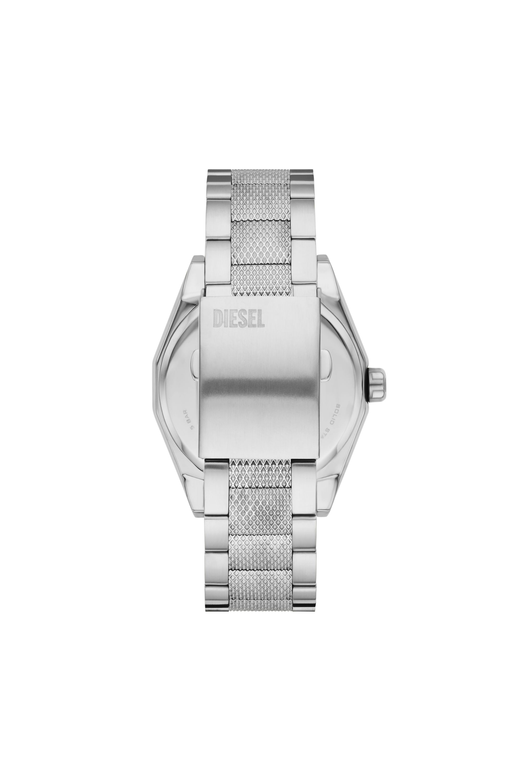 Diesel - DZ2172, Montre Scraper en acier inoxydable Homme in Gris argenté - 2
