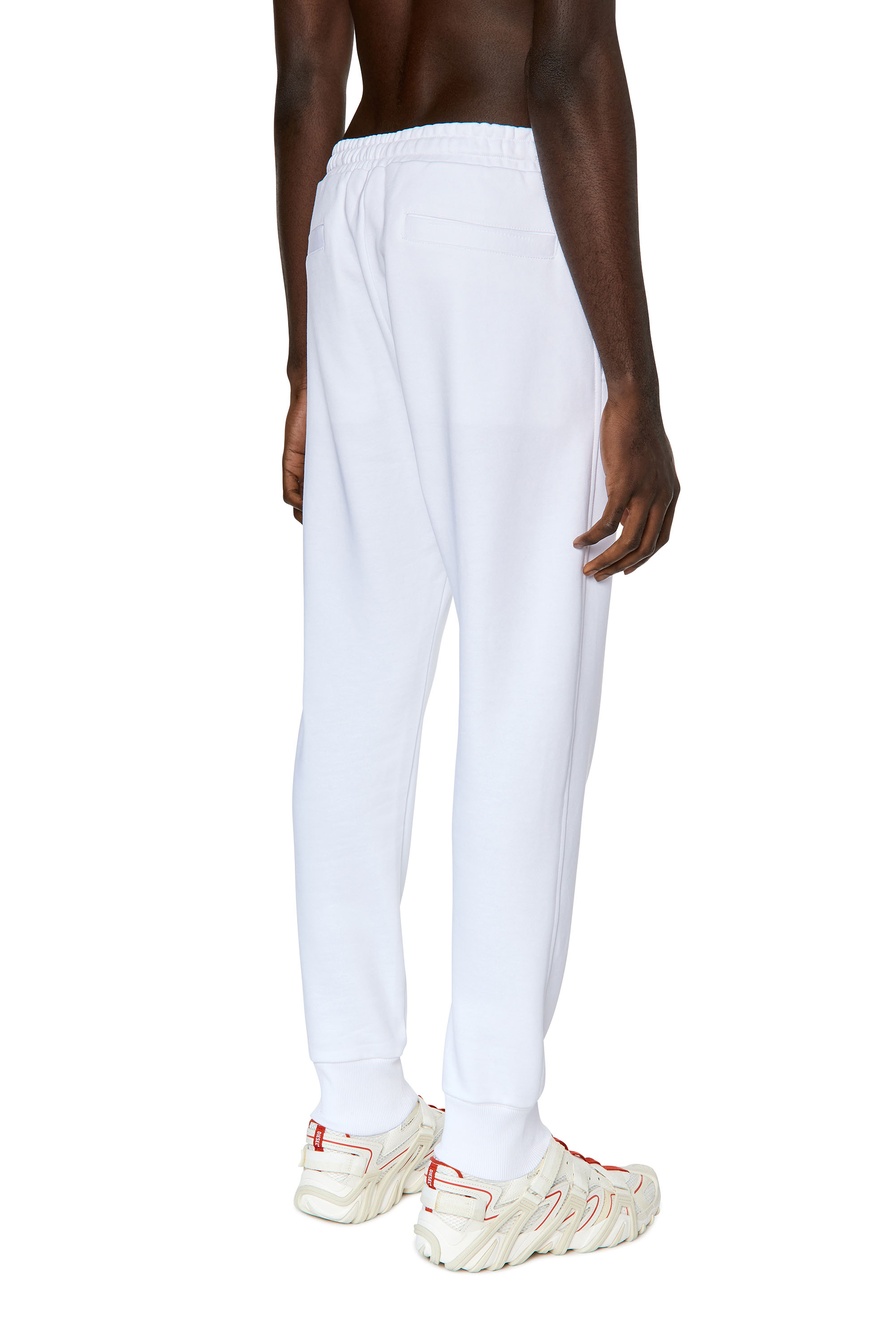 Diesel - P-TARY-DIV, Pantalon de survêtement avec logo brodé Homme in Blanc - 4