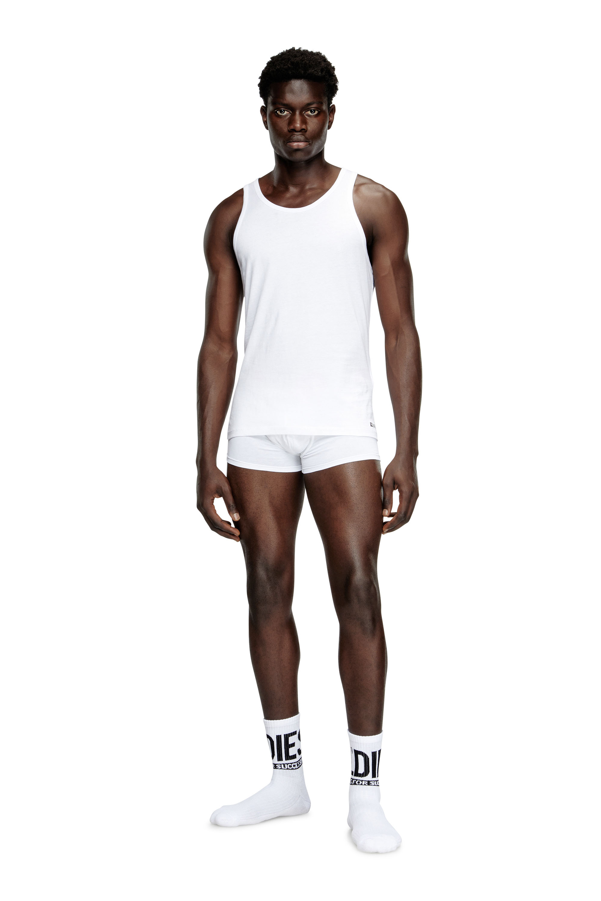 Diesel - WALTY-D-BOX-2PACK, Set da due canotte in cotone Uomo in Bianco - 3