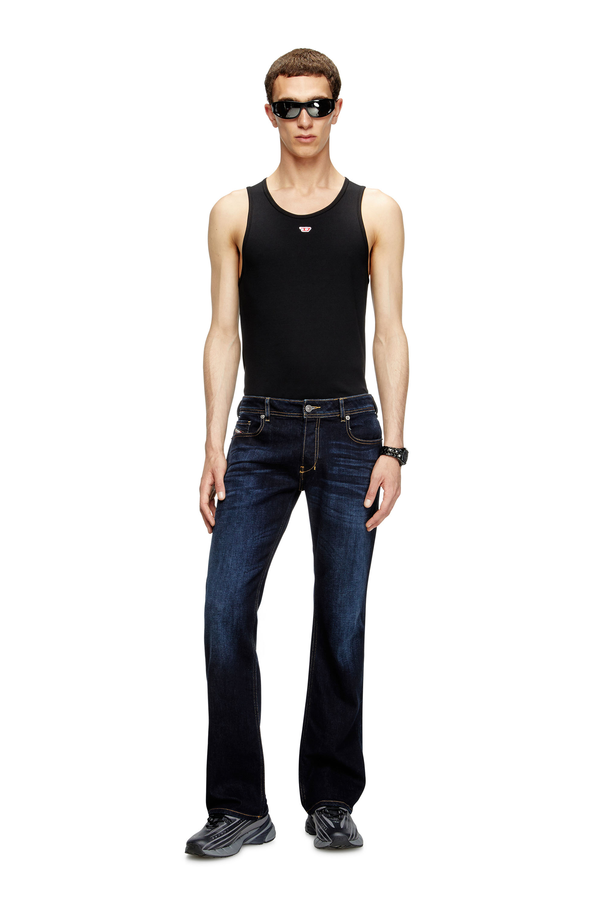 Diesel - Bootcut Jeans 2007 Zatiny 009ZS Uomo, Blu Scuro - Image 1