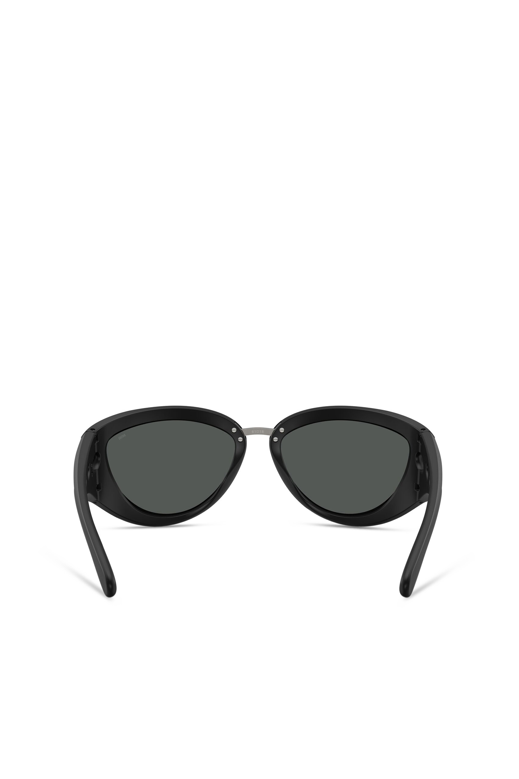 Diesel - 0DL3007U, Occhiali da sole cat-eye Unisex in Nero - 4