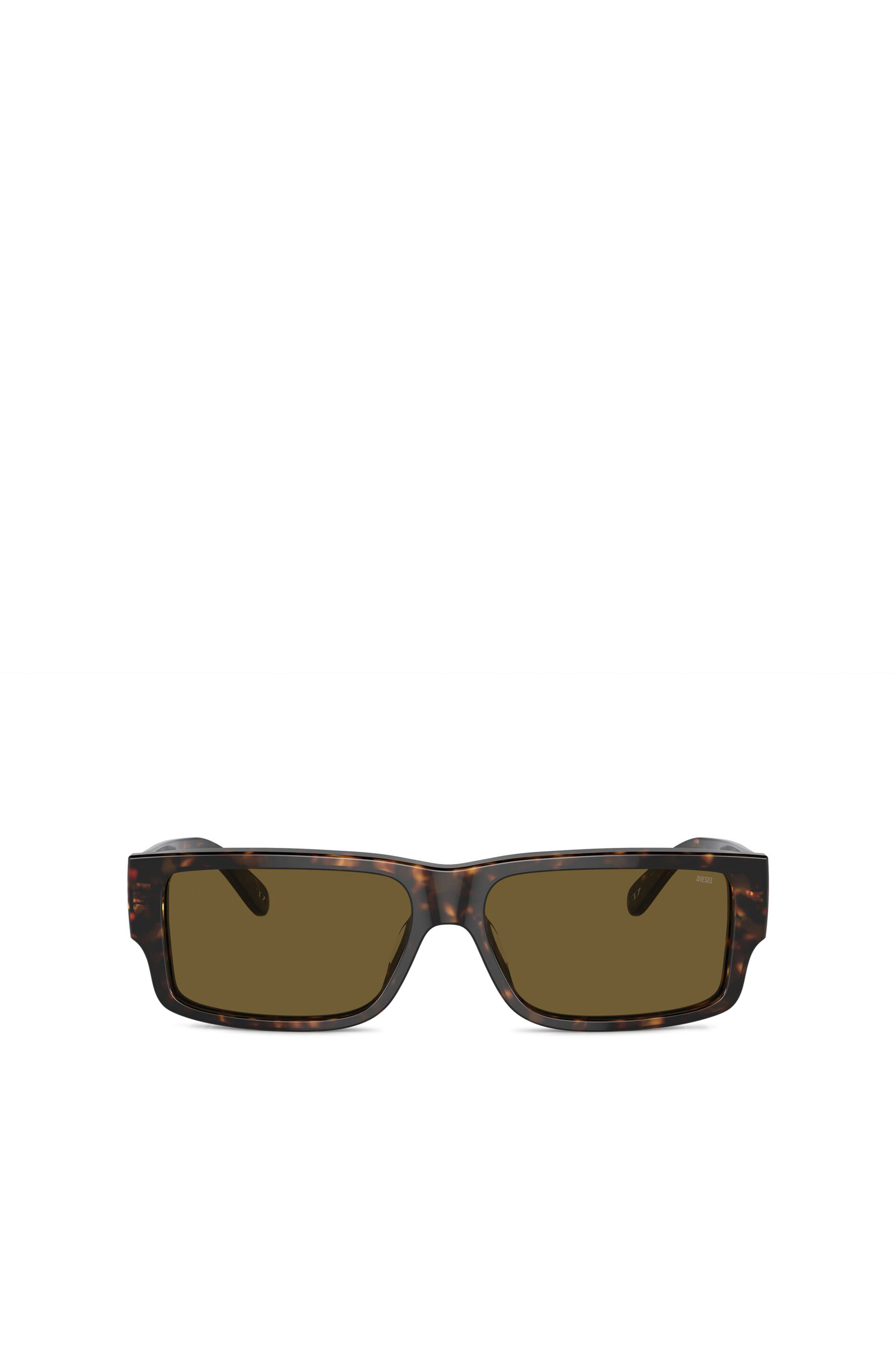 Diesel - 0DL2003 SIZE 57, Occhiali da sole rettangolari Uomo in Marrone - 2