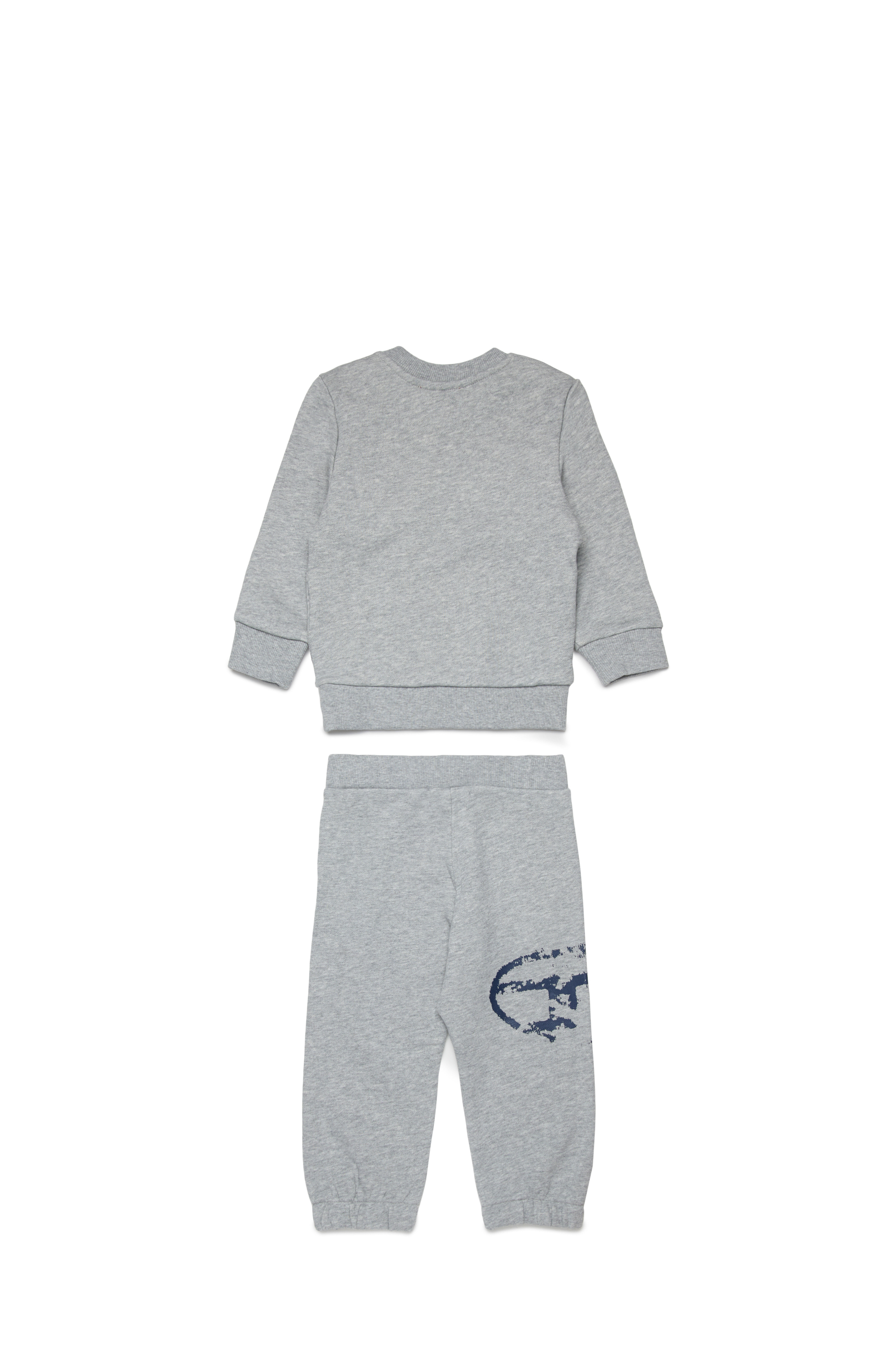 Diesel - SBOXTN5BLONGB-SET, Set abbigliamento baby con logo Oval D usurato Unisex in Grigio - 2