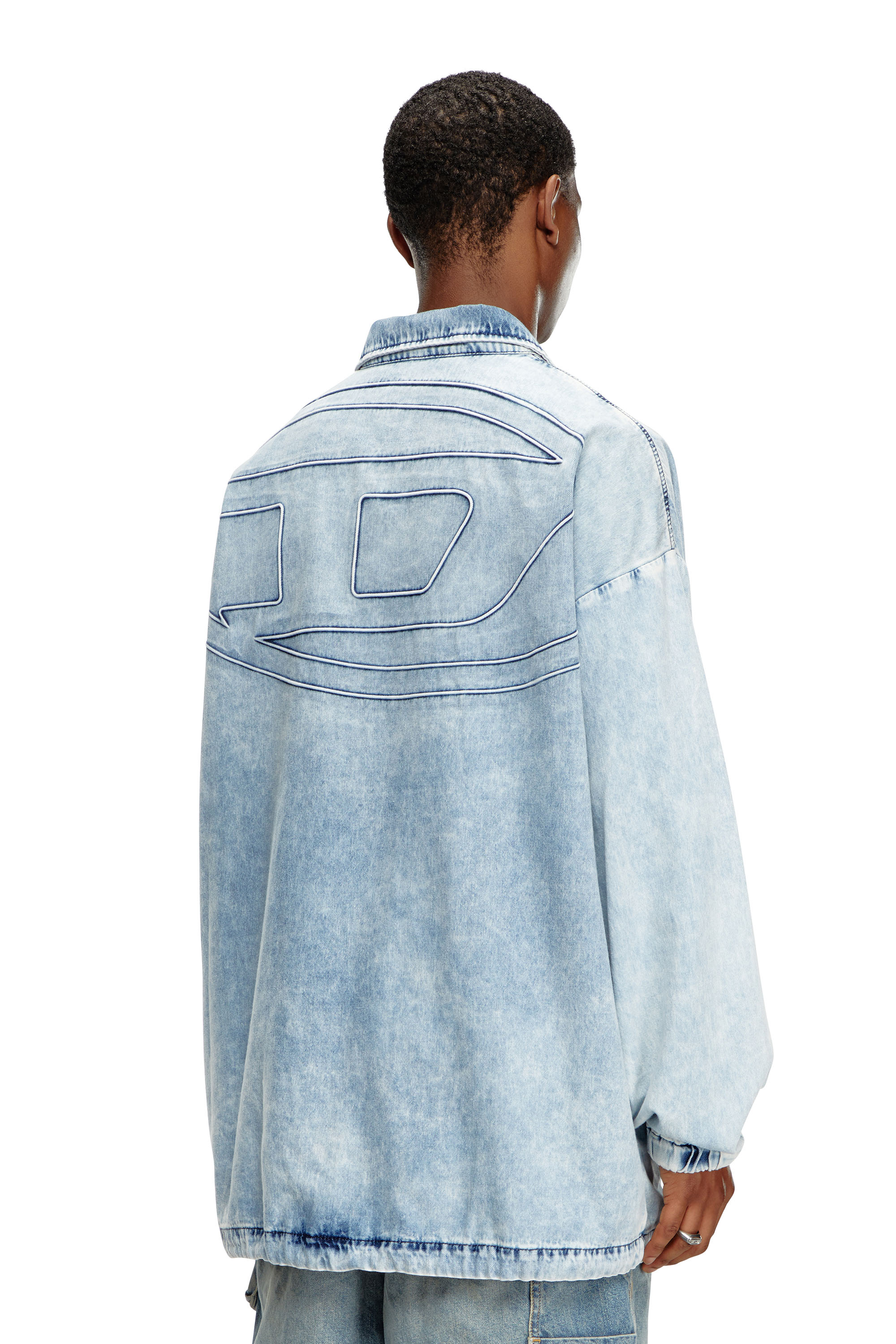 Diesel - D-KRAP-S1, Giacca in denim con Oval D Uomo in Blu - 1