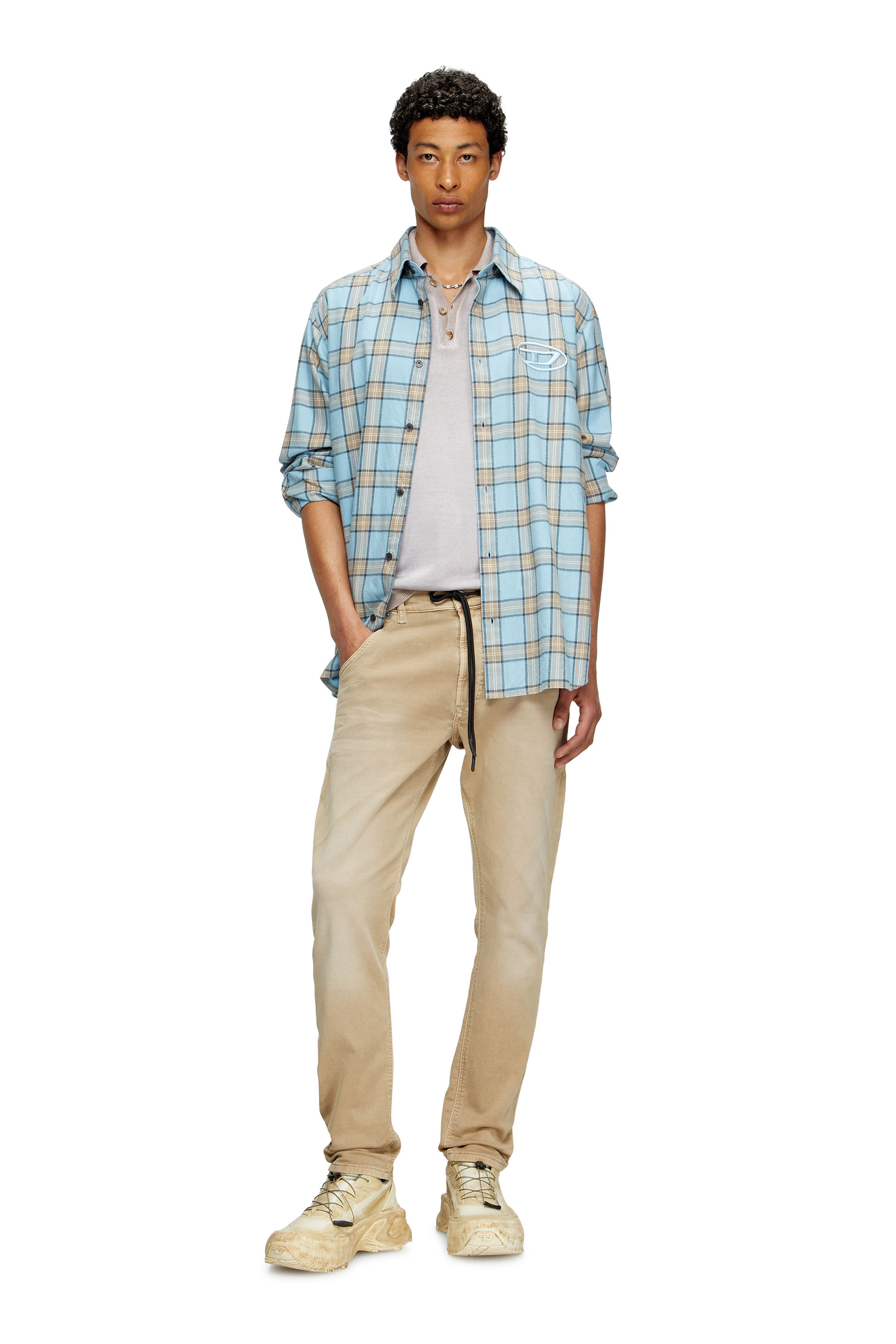 Diesel - Regular 2030 D-Krooley Joggjeans® 0670M Homme, Beige - Image 2