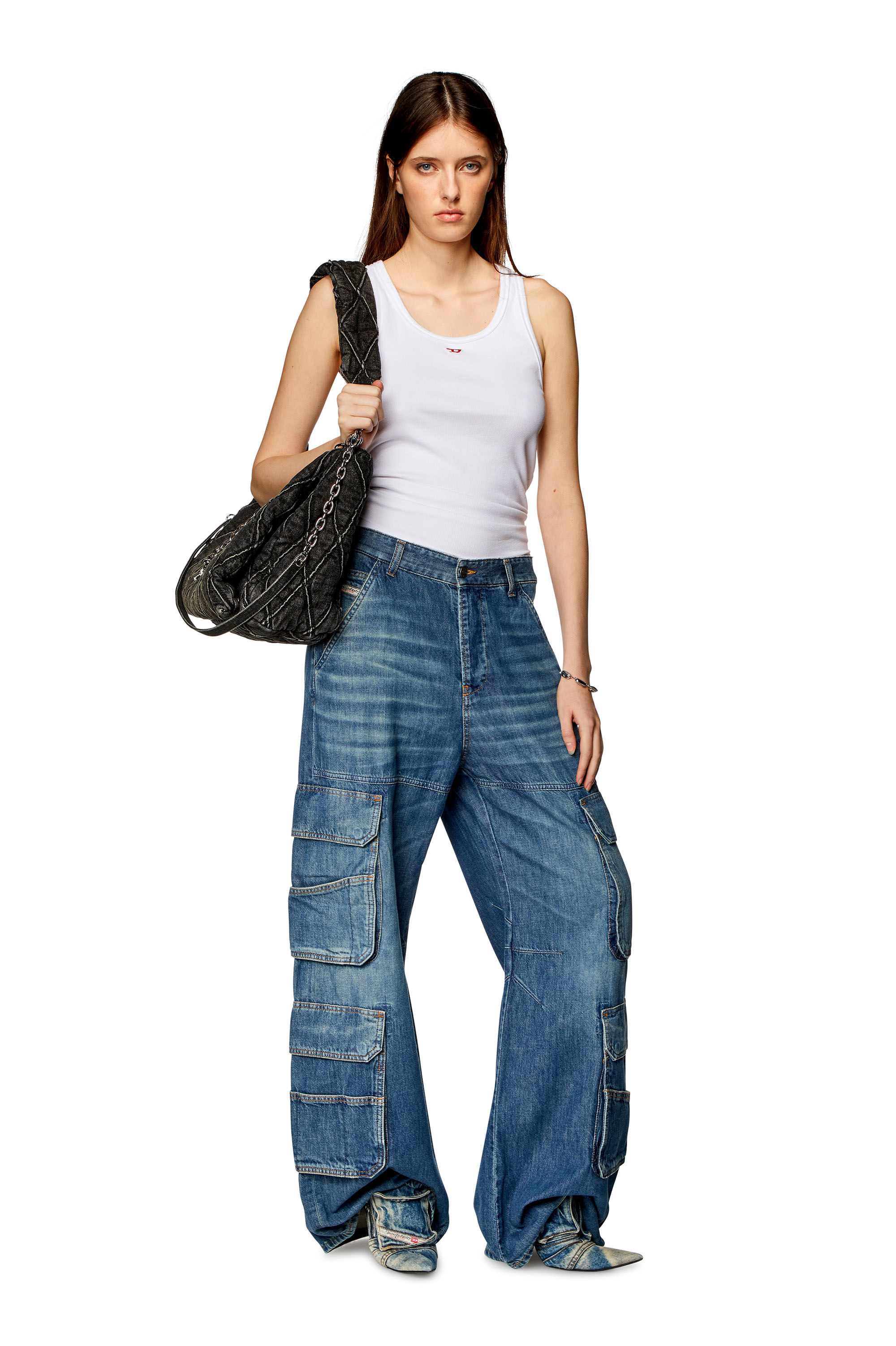 Diesel - Damen Relaxed Jeans 1996 D-Sire 0NJAN, Hellblau - 2