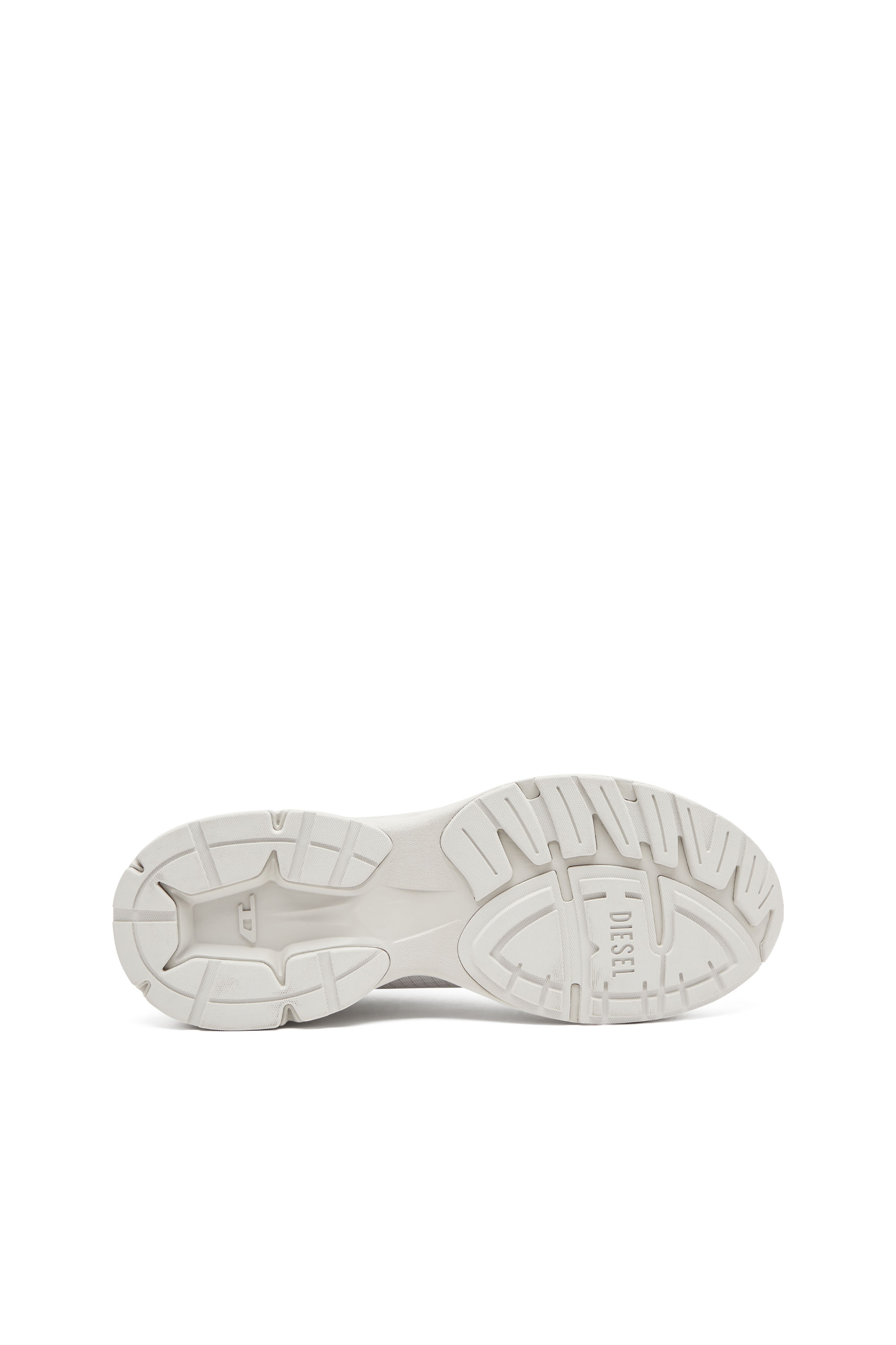Diesel - D-AIRSPEED LOW, Herren D-Airspeed Low-Gestreifte Sneakers aus beschichtetem Ripstop in Weiss/Grau - 4
