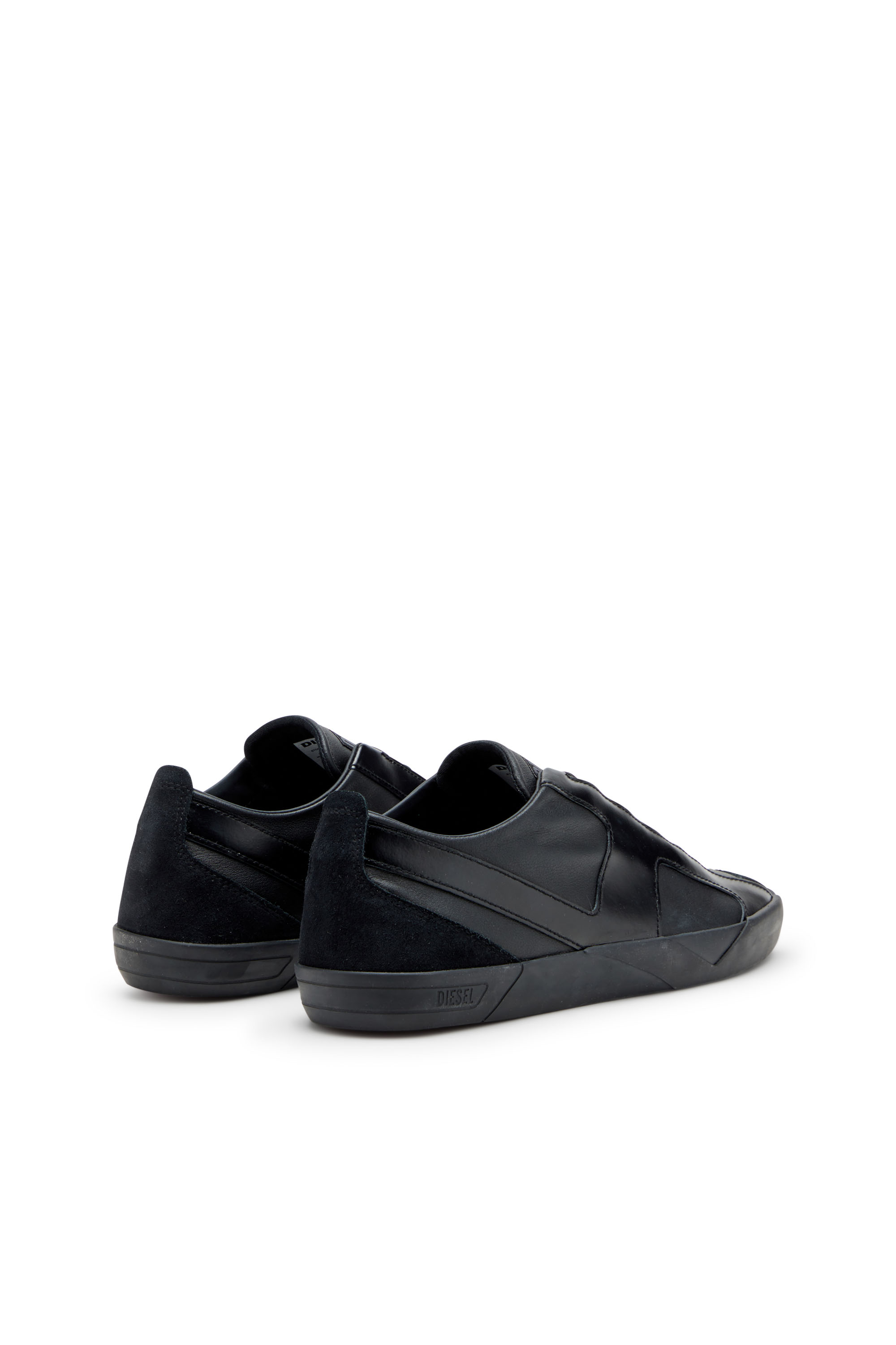 Diesel - S-SLANTE-D LOW, Herren S-Slante-D-Sneaker aus Wildleder und Leder mit D-Logo in Schwarz - 3