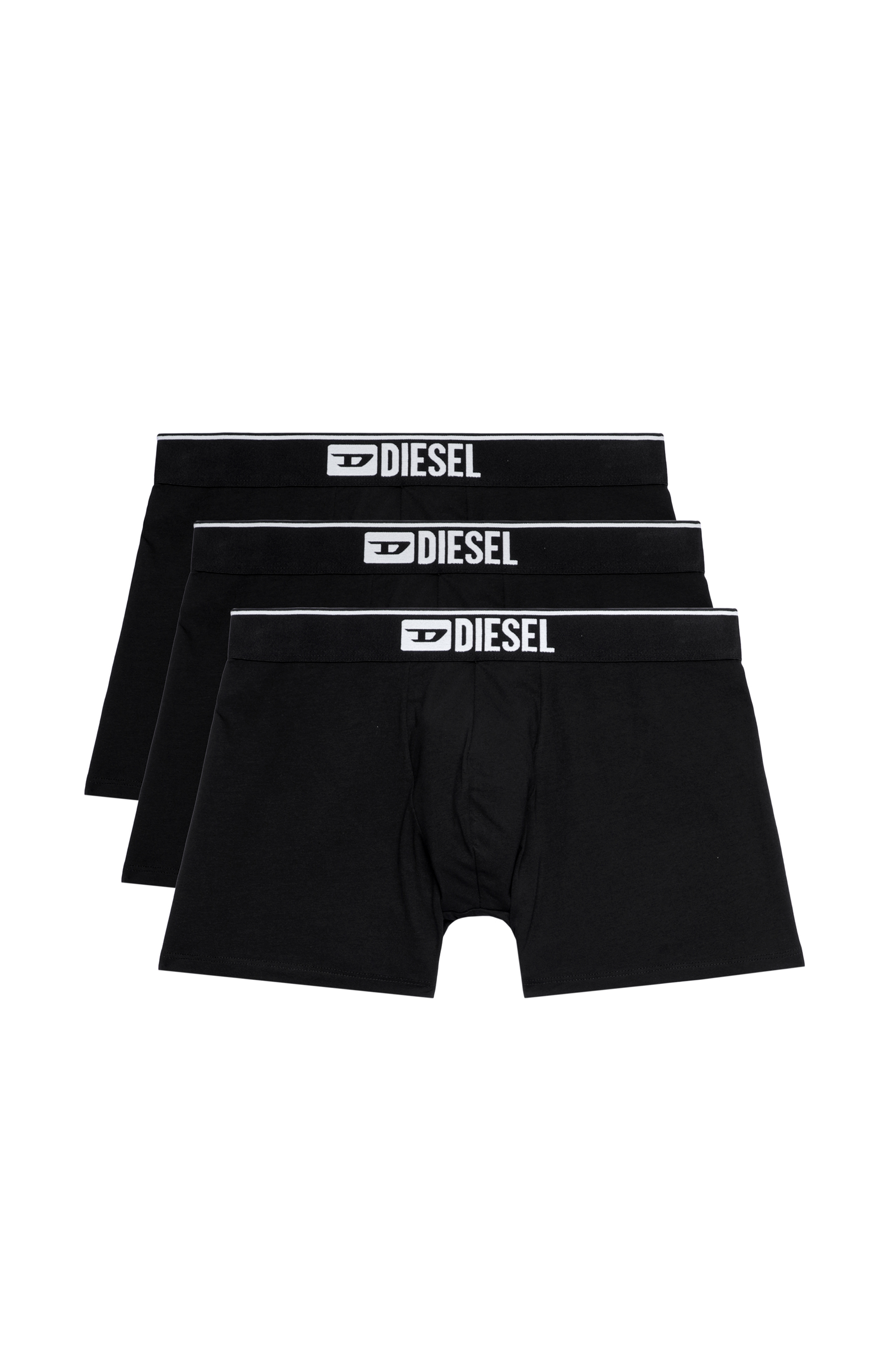 Diesel - UMBX-SEBASTIANTHREEPAC, Herren Einfarbige, lange Retropants im Dreierpack in Schwarz - 1