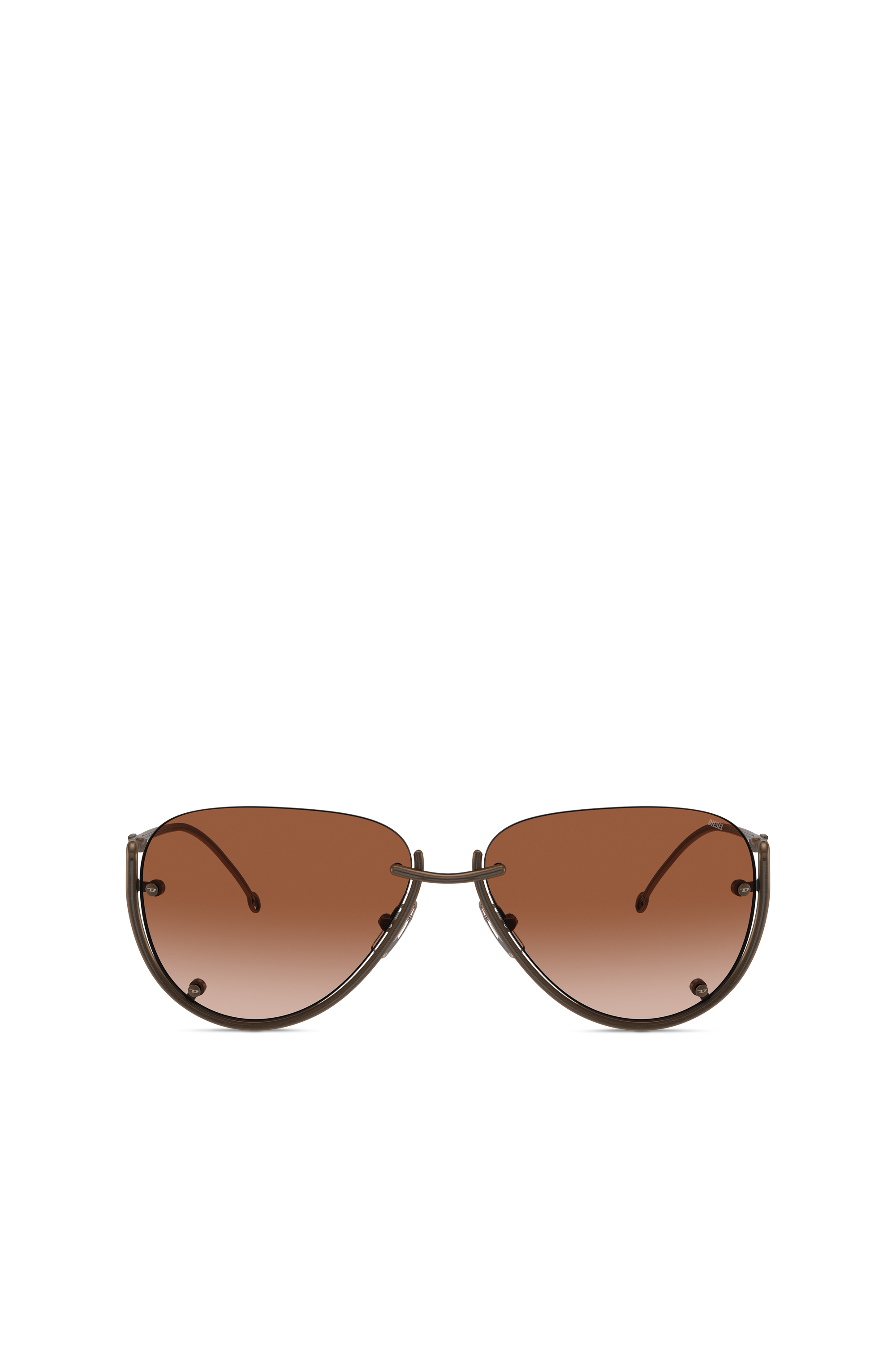 Diesel - 0DL1003, Occhiali da sole pilot Unisex in Marrone - 2