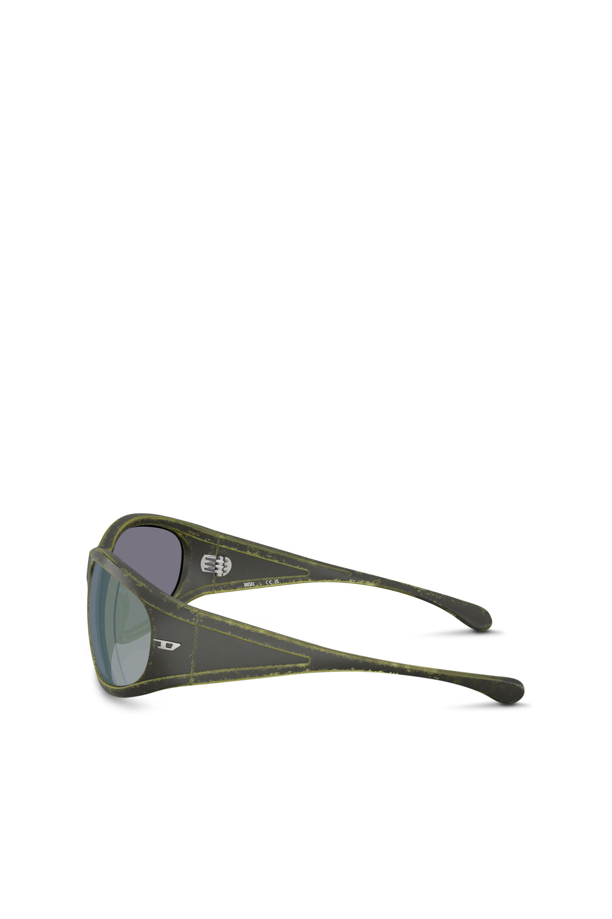 Diesel - 0DL3002, Occhiale in acetato con forma rettangolare Unisex in Verde - 3