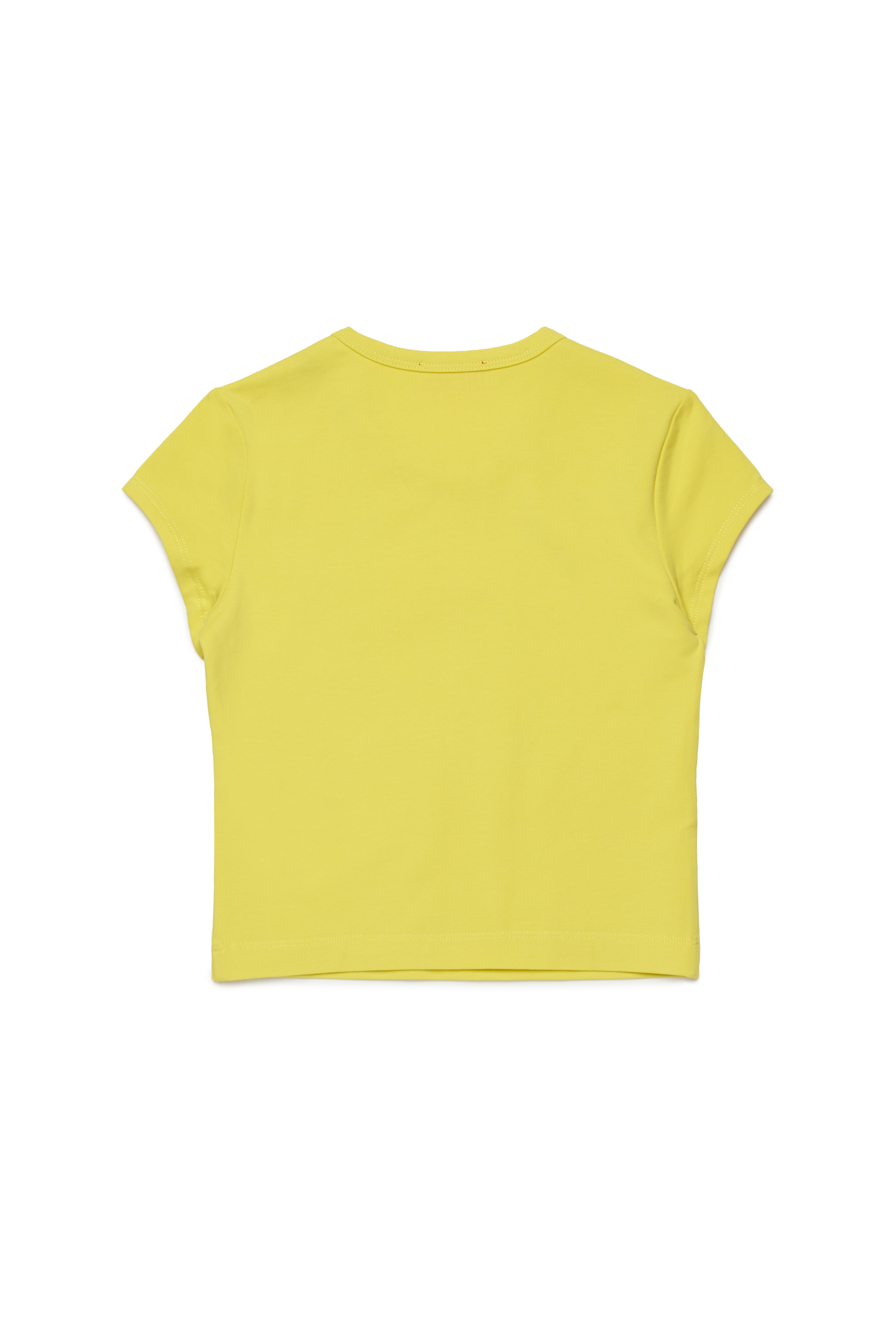 Diesel - TANGIE, Damen T-Shirt mit Cutout-Oval D in Gelb - 2