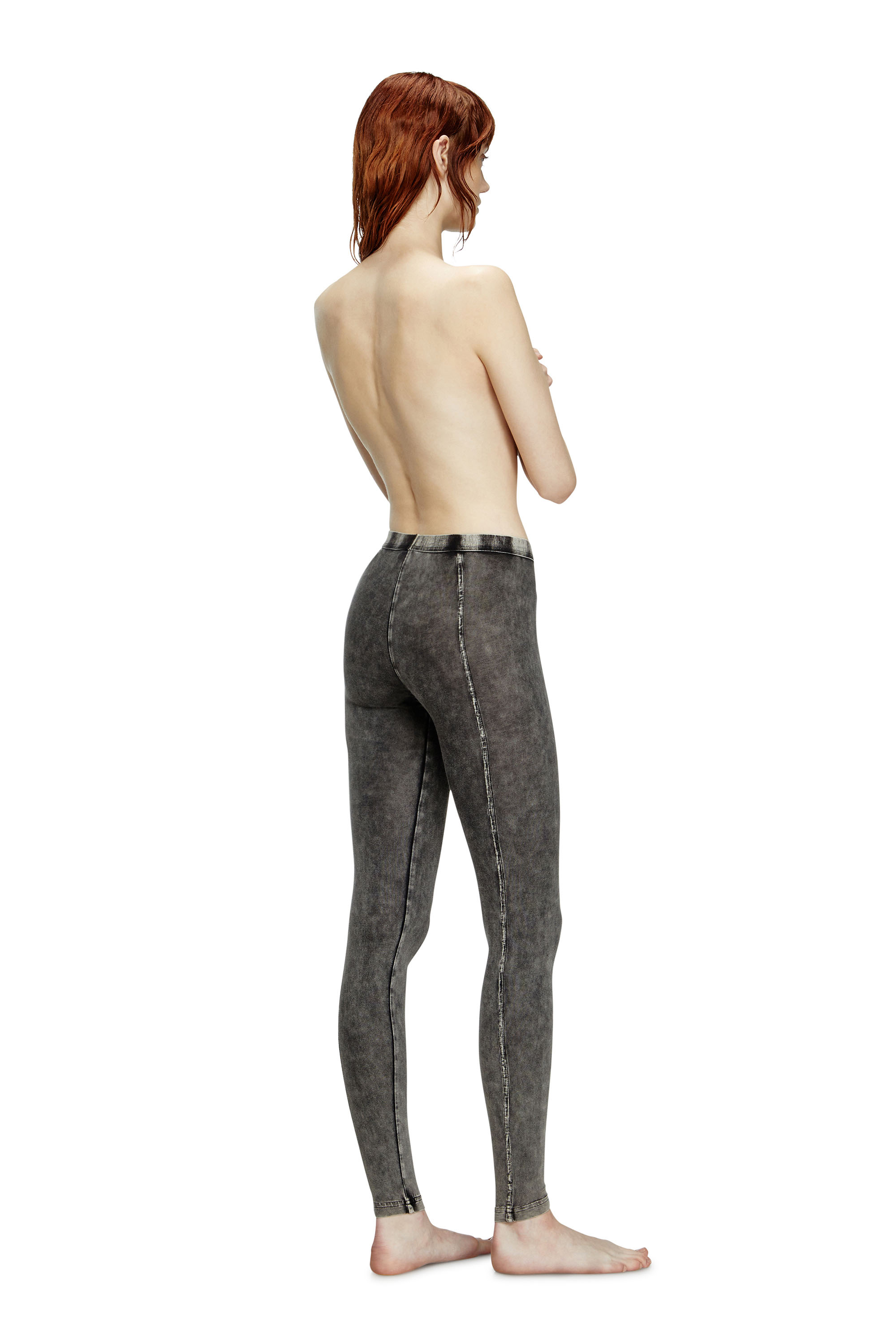 Diesel - ATHENA-DNM, Jeggings en jersey effet denim Femme in Noir - 4
