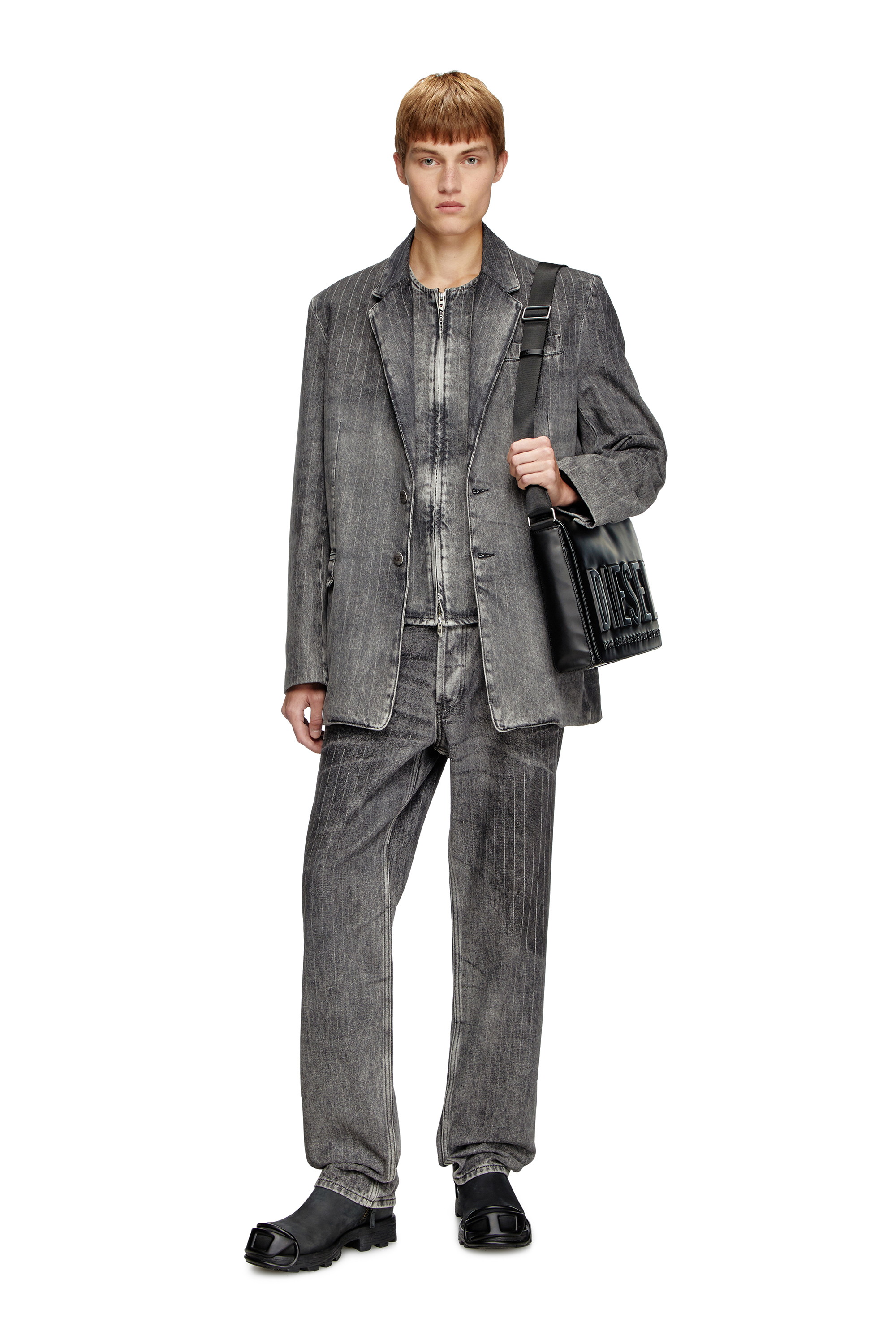 Diesel - DSL 3D MESSENGER S X, Dsl 3D-Sac Messager en PU brossé Homme in Noir - 2