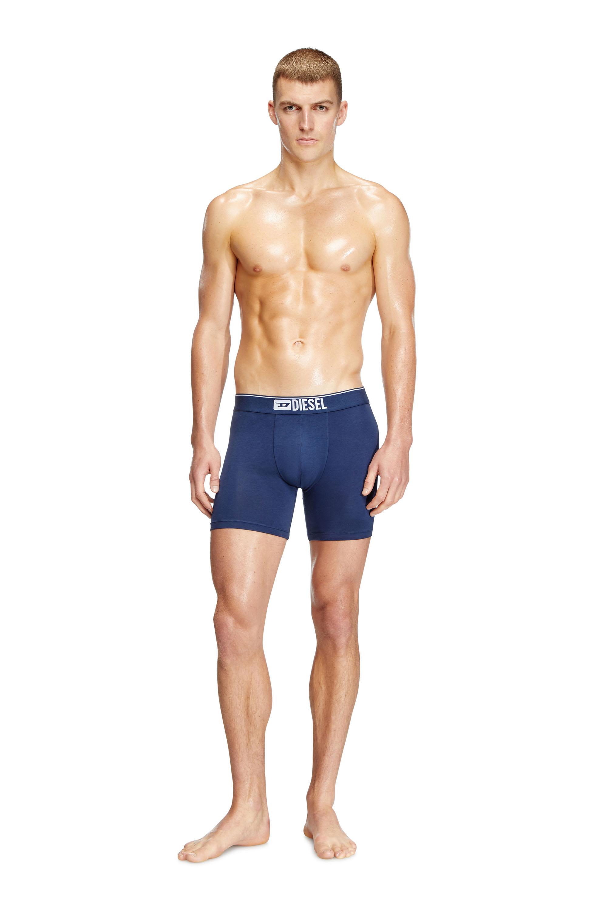 Diesel - MAX-3PACK, Herren Retropants im Dreierpack aus Baumwollstretch in Blau/Schwarz - 3