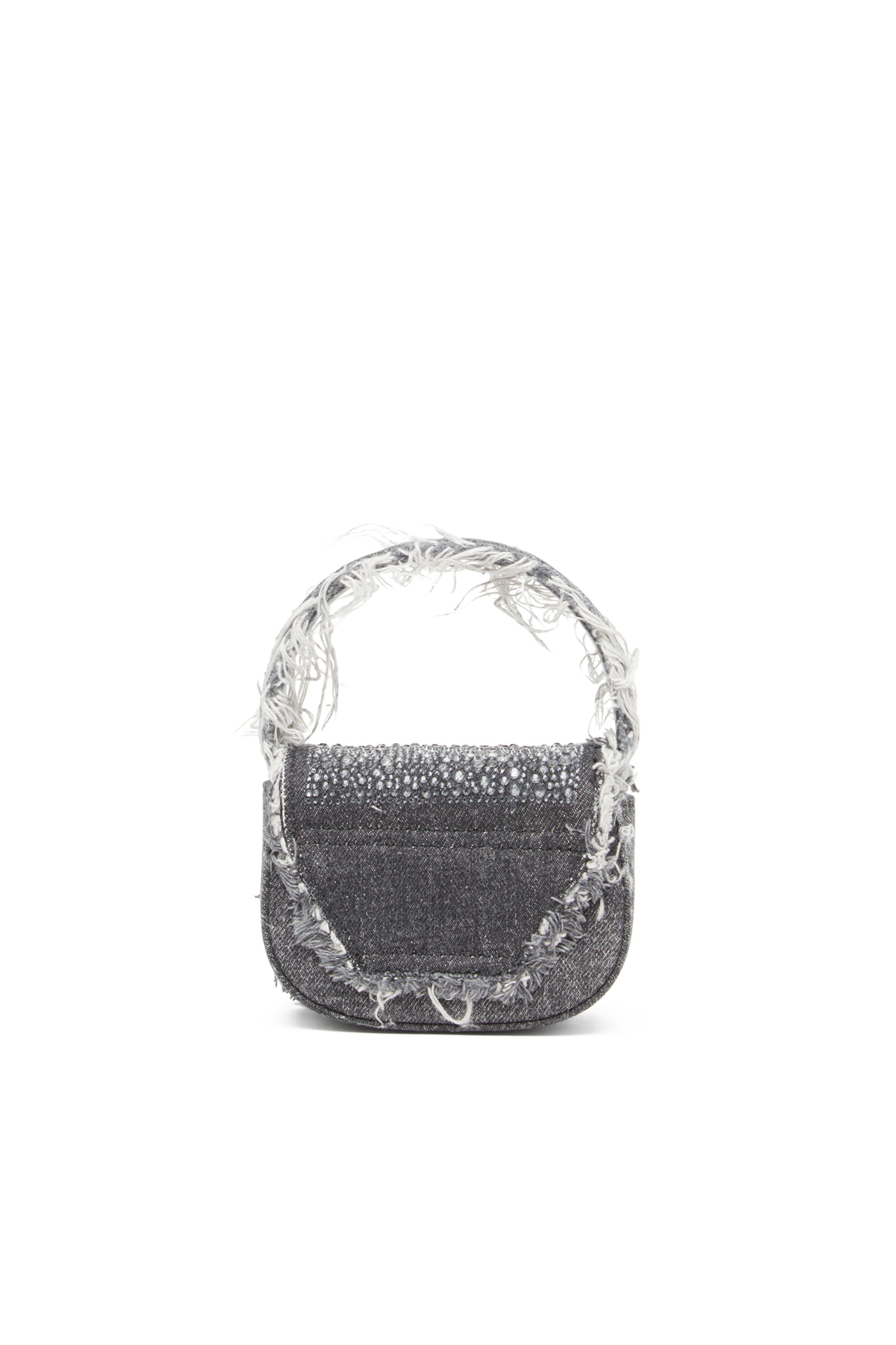 Diesel - 1DR XS, 1DR XS-Mini sac iconique en denim et cristaux Femme in Noir - 2