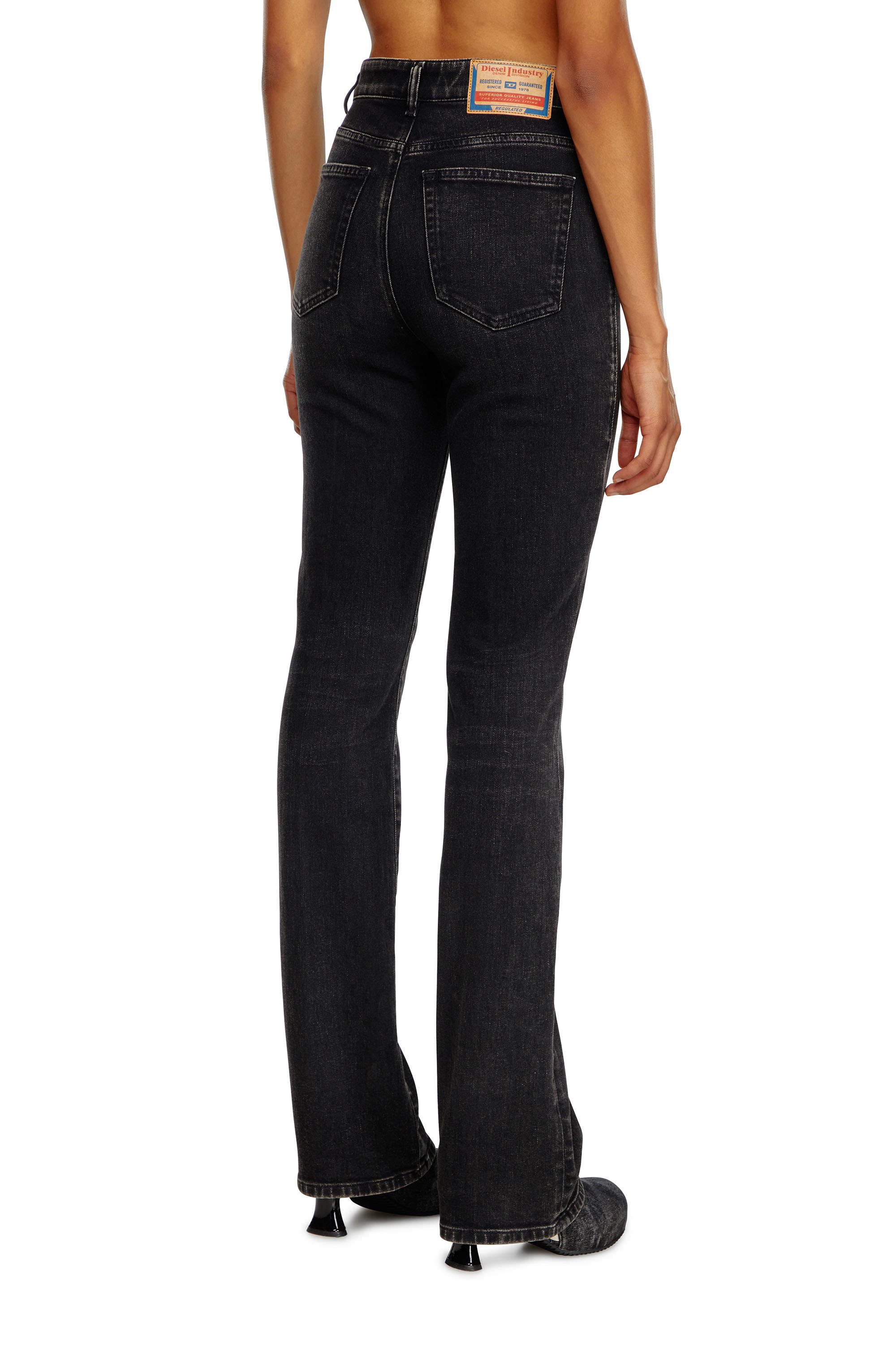 Diesel - Damen Bootcut Jeans 2003 D-Escription 09I30, Schwarz/Dunkelgrau - 4