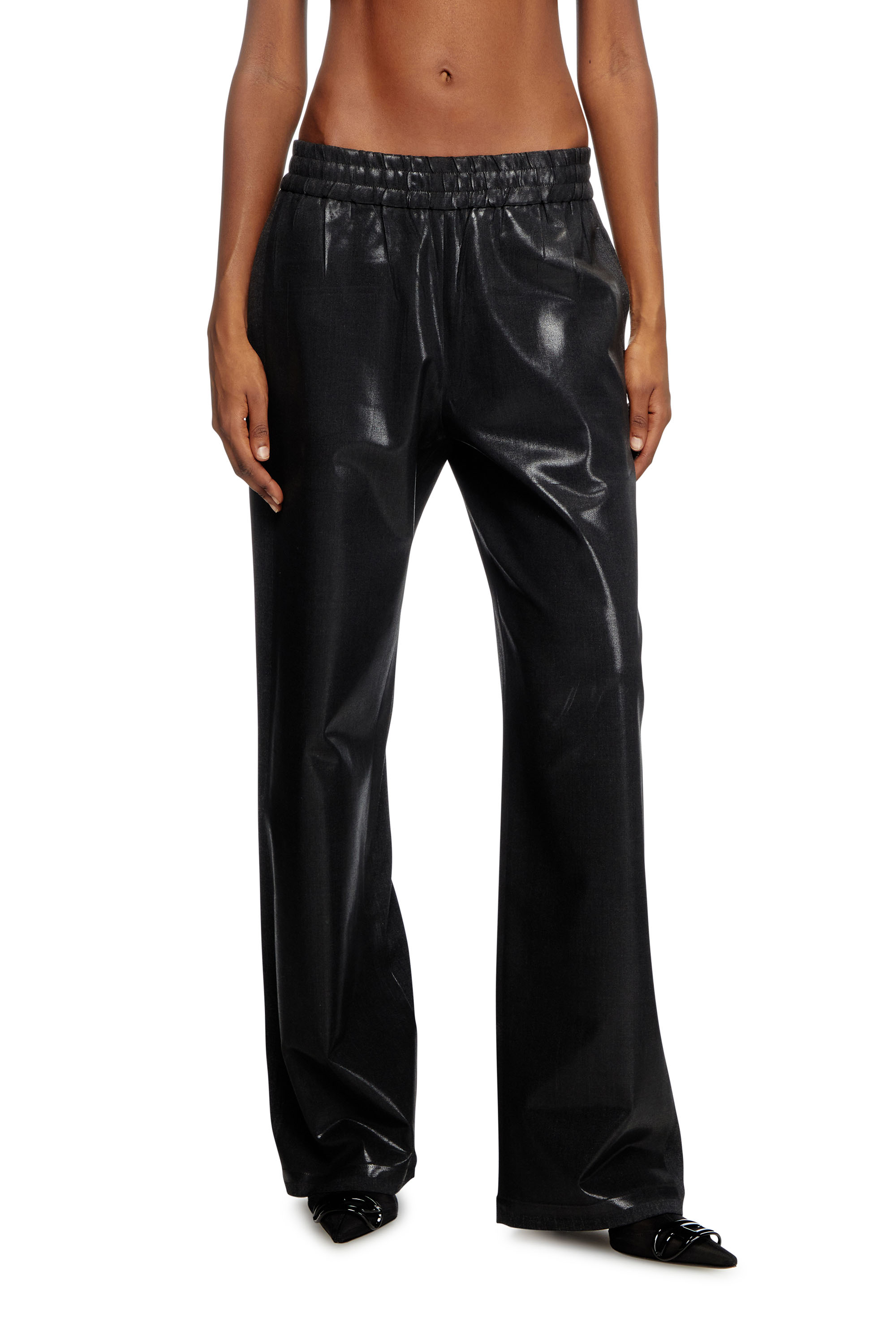 Diesel - P-DREY, Pantalon de survêtement avec fit ample Femme in Noir - 1