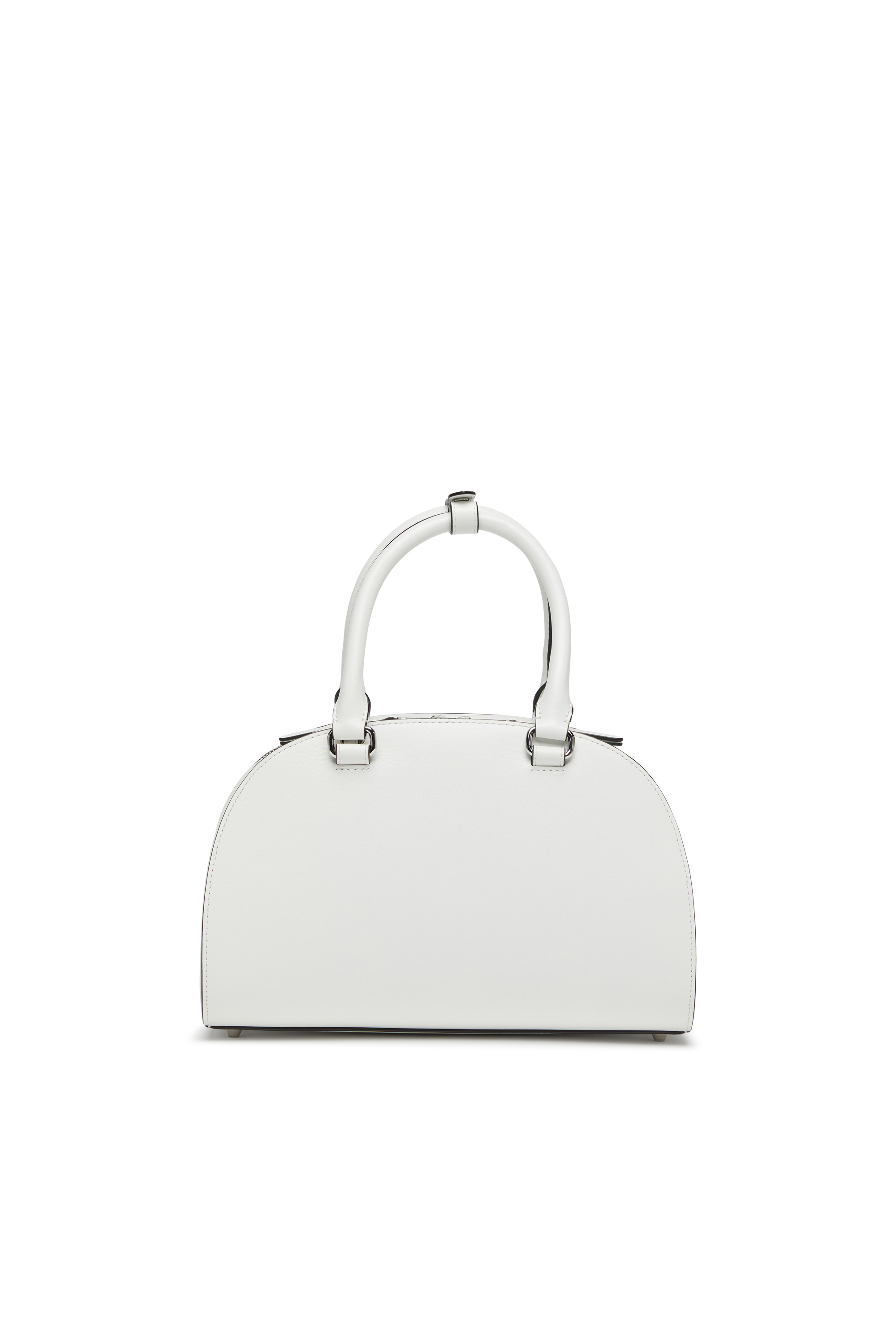 Diesel - 1DR DOME TOP HANDLE, Damen Bowling-Tasche aus Leder in Weiß - 2