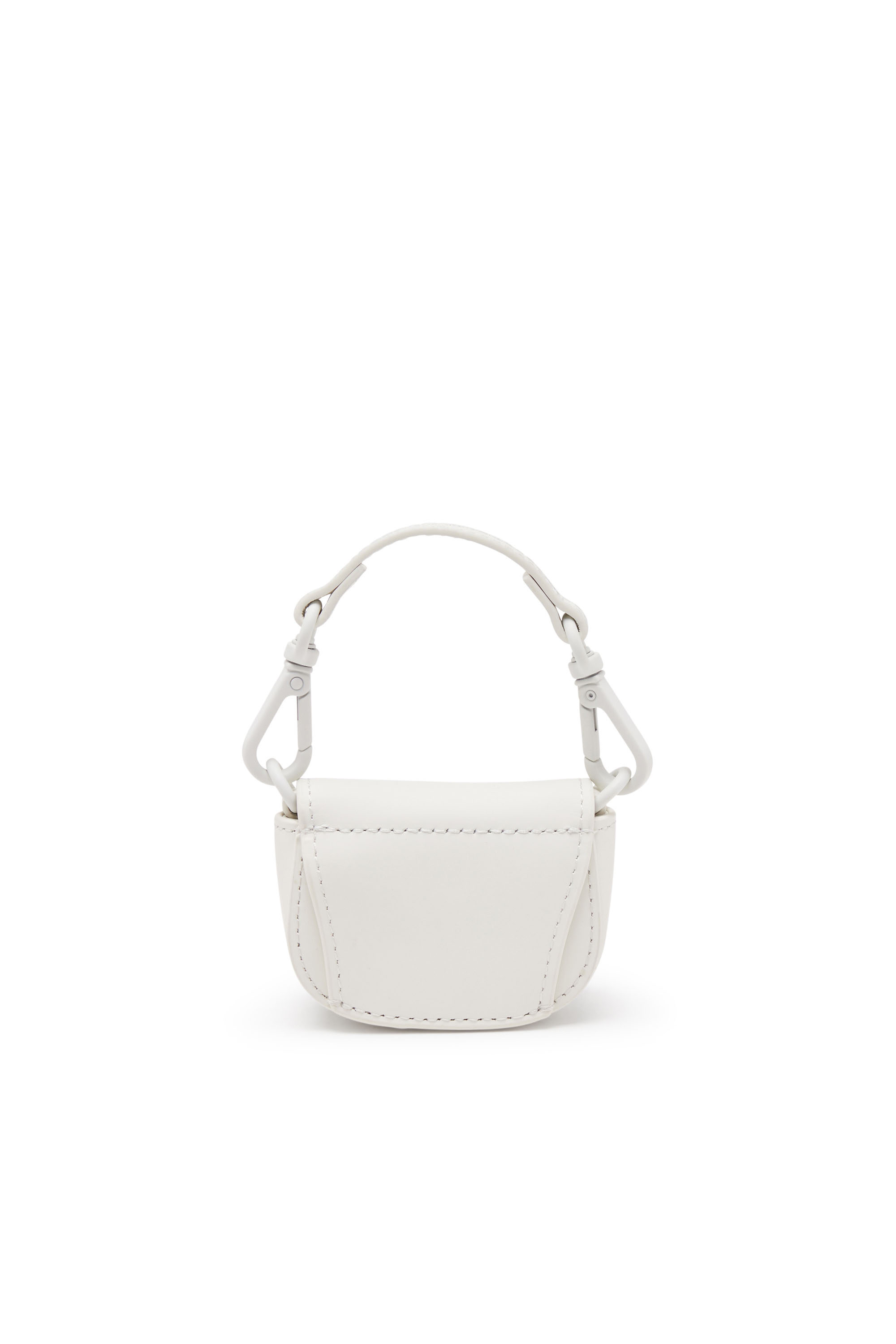 Diesel - 1DR XXS CHAIN, Damen Ikonischer Mikro-Taschenanhänger aus mattem Leder in Weiß - 2