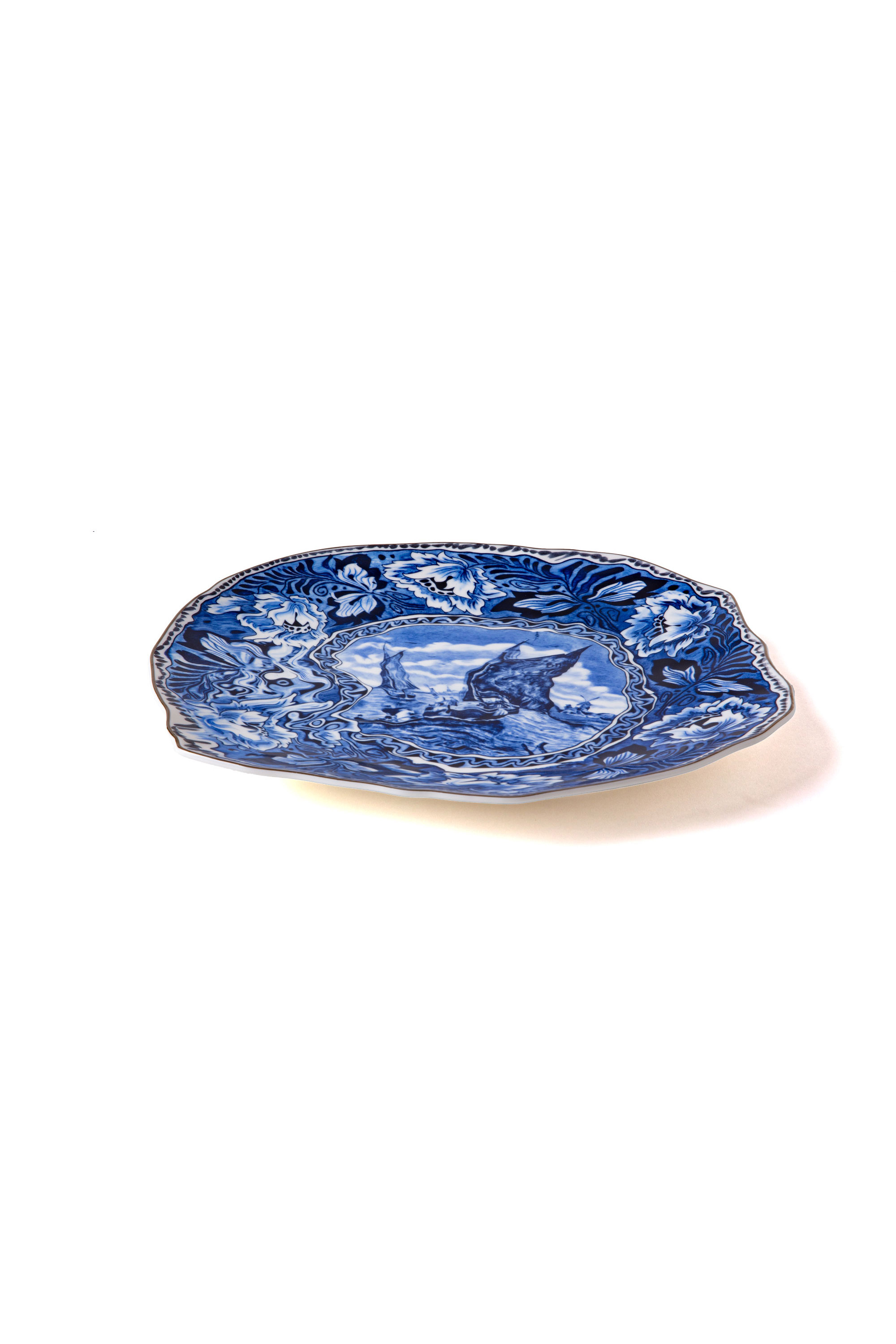 Diesel - 11204 PORCELAIN DINNER PLATE "CLASSIC ON, Unisex Speiseteller aus Porzellan in Weiss/Blau - 3