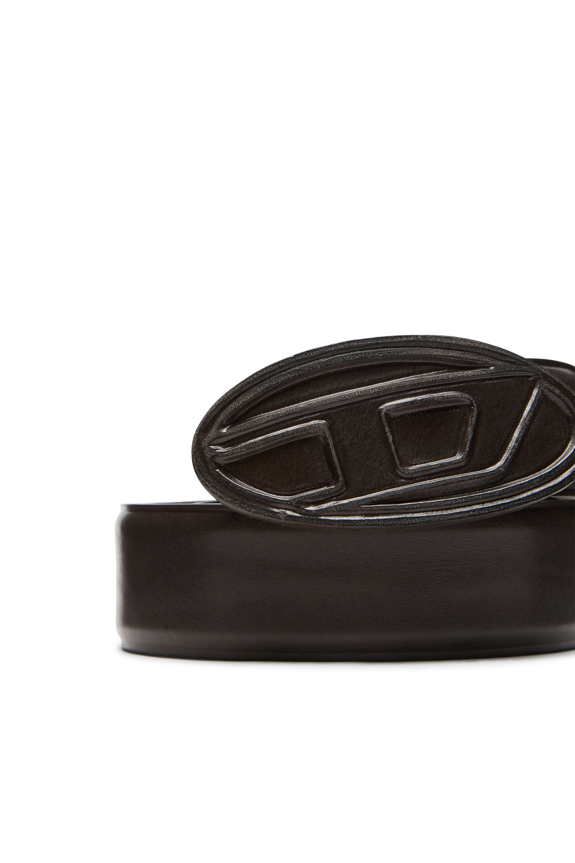 Diesel - B-1DR SCRATCH, Cintura in pelle con fibbia in pelle Uomo in Marrone - 3
