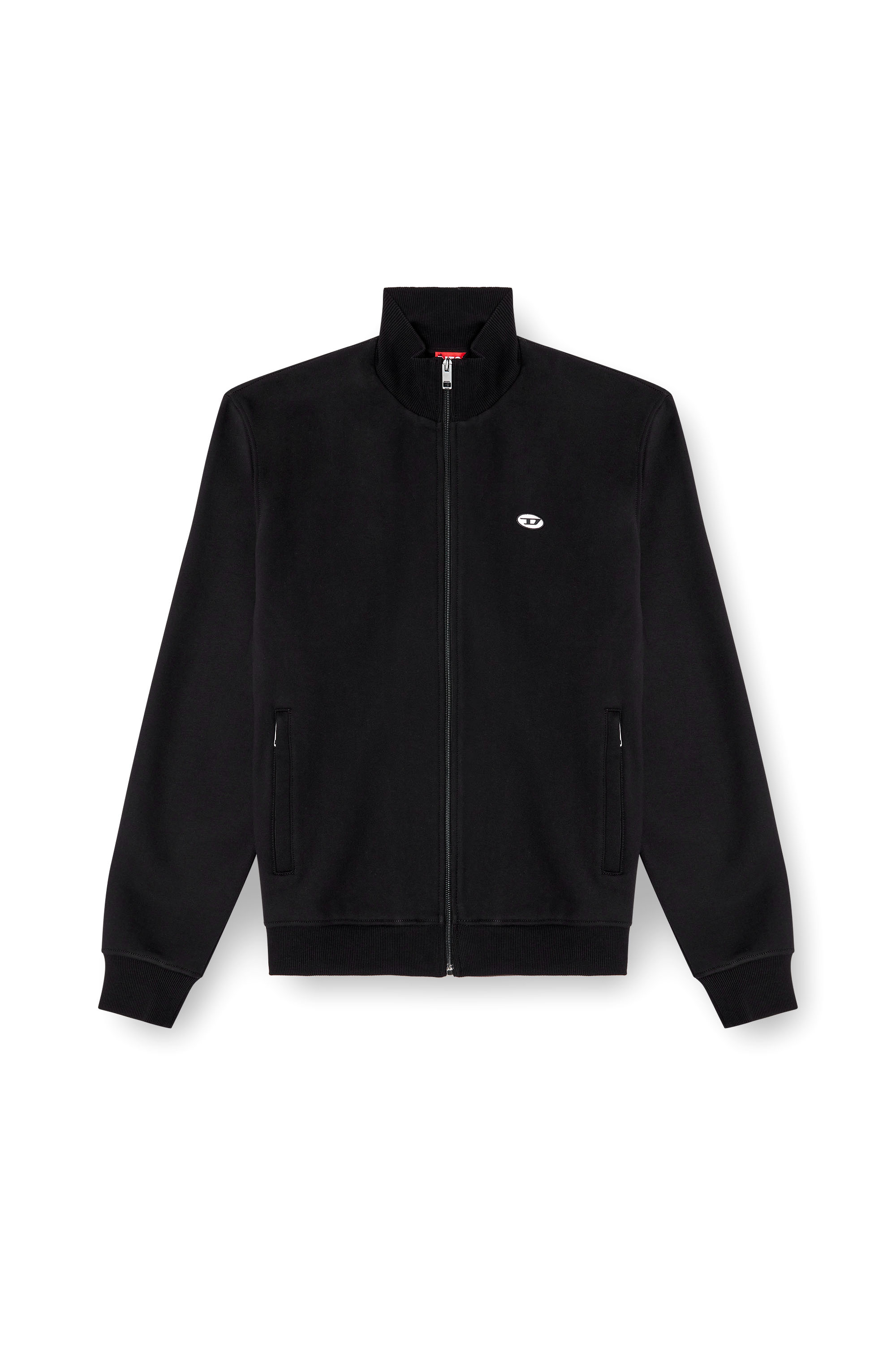 Diesel - S-LOCK-DOVAL-PJ, Veste de survêtement avec empiècement Oval D Homme in Noir - 3
