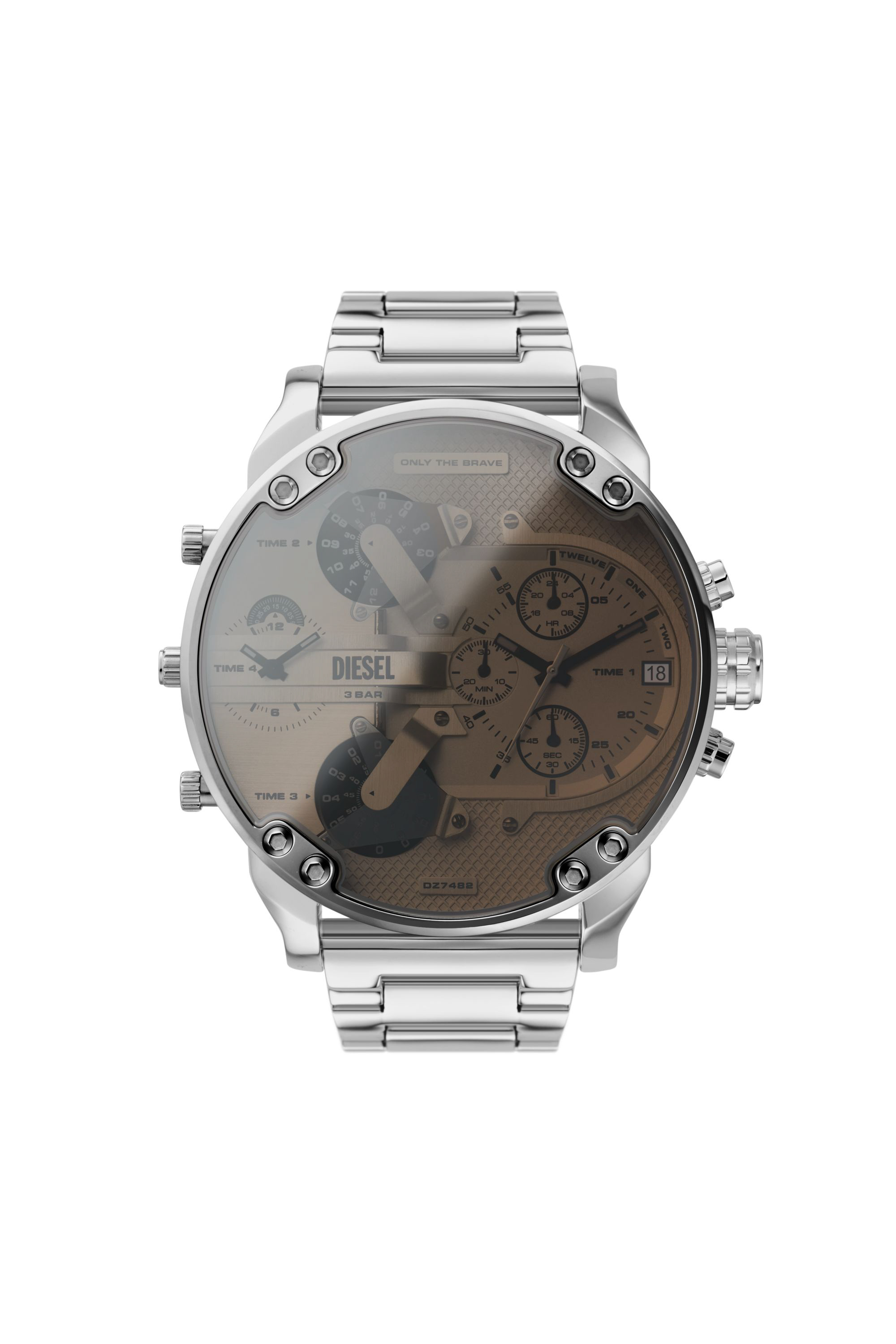 Diesel - DZ7482, Montre Mr. Daddy 2.0 chronographe en acier inoxydable Homme in Gris argenté - 1