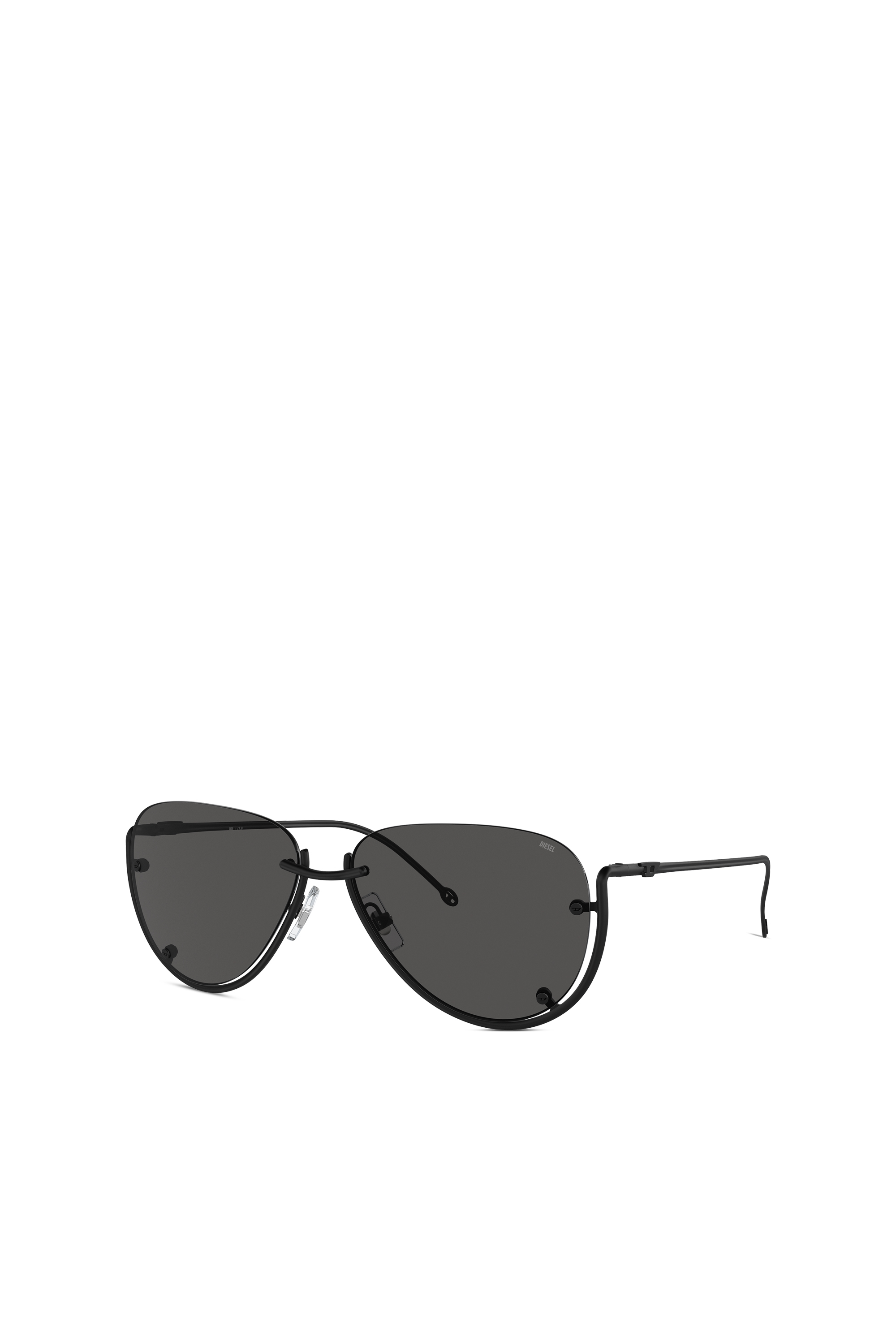 Diesel - 0DL1003, Occhiali da sole pilot Unisex in Nero - 1